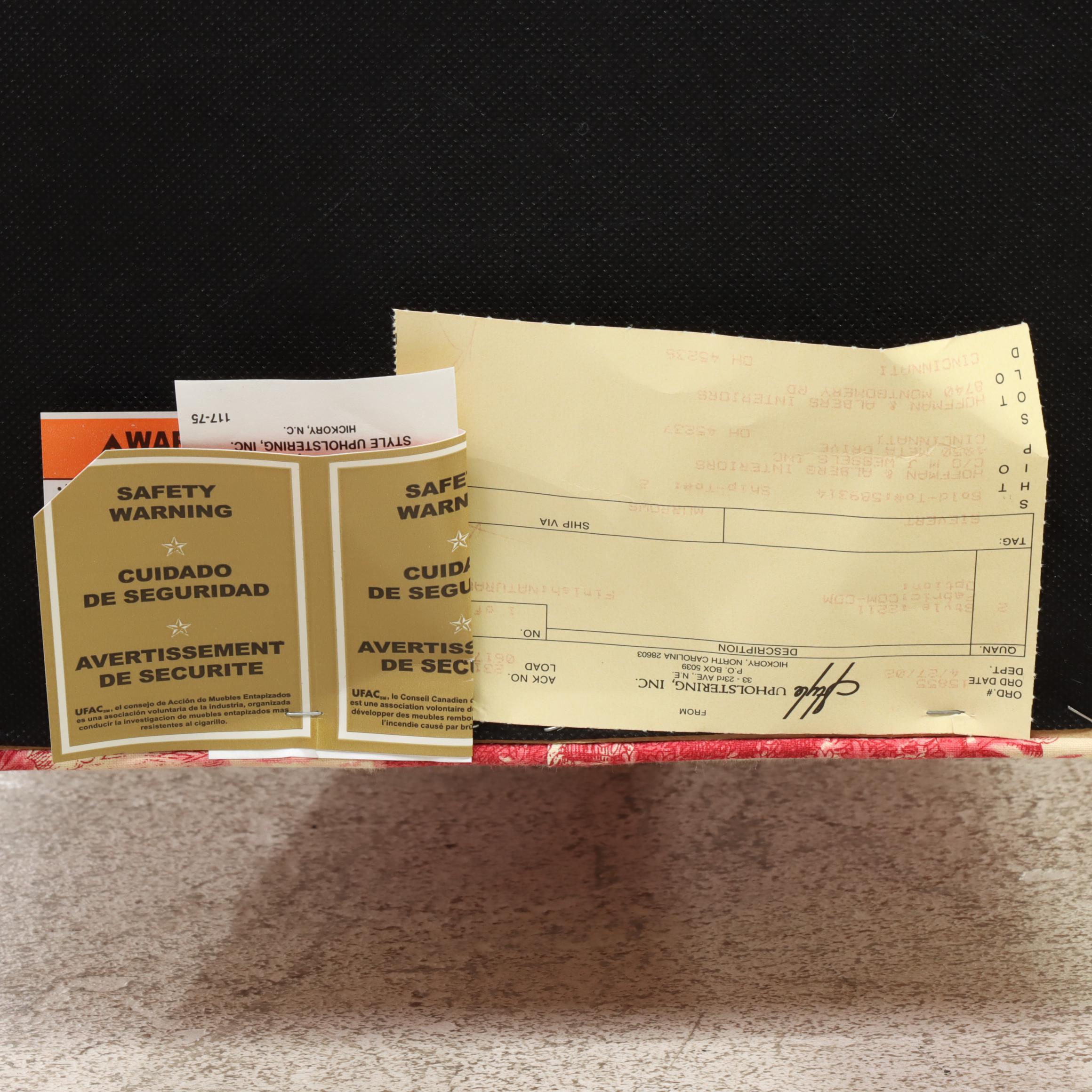 Pair of Style Upholstering Inc. Toile Side Chairs