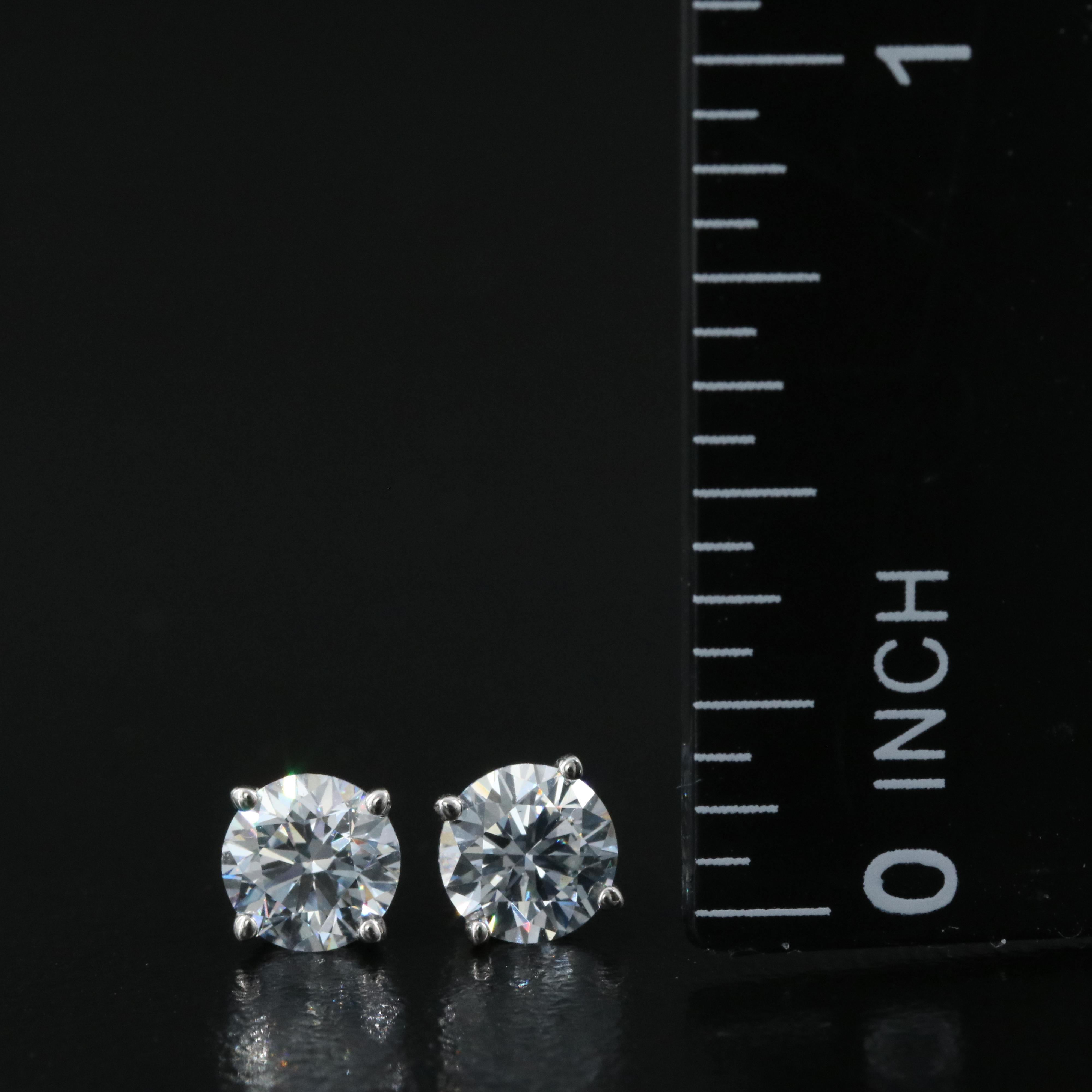 14K 1.11 CTW Lab Grown Diamond Stud Earrings