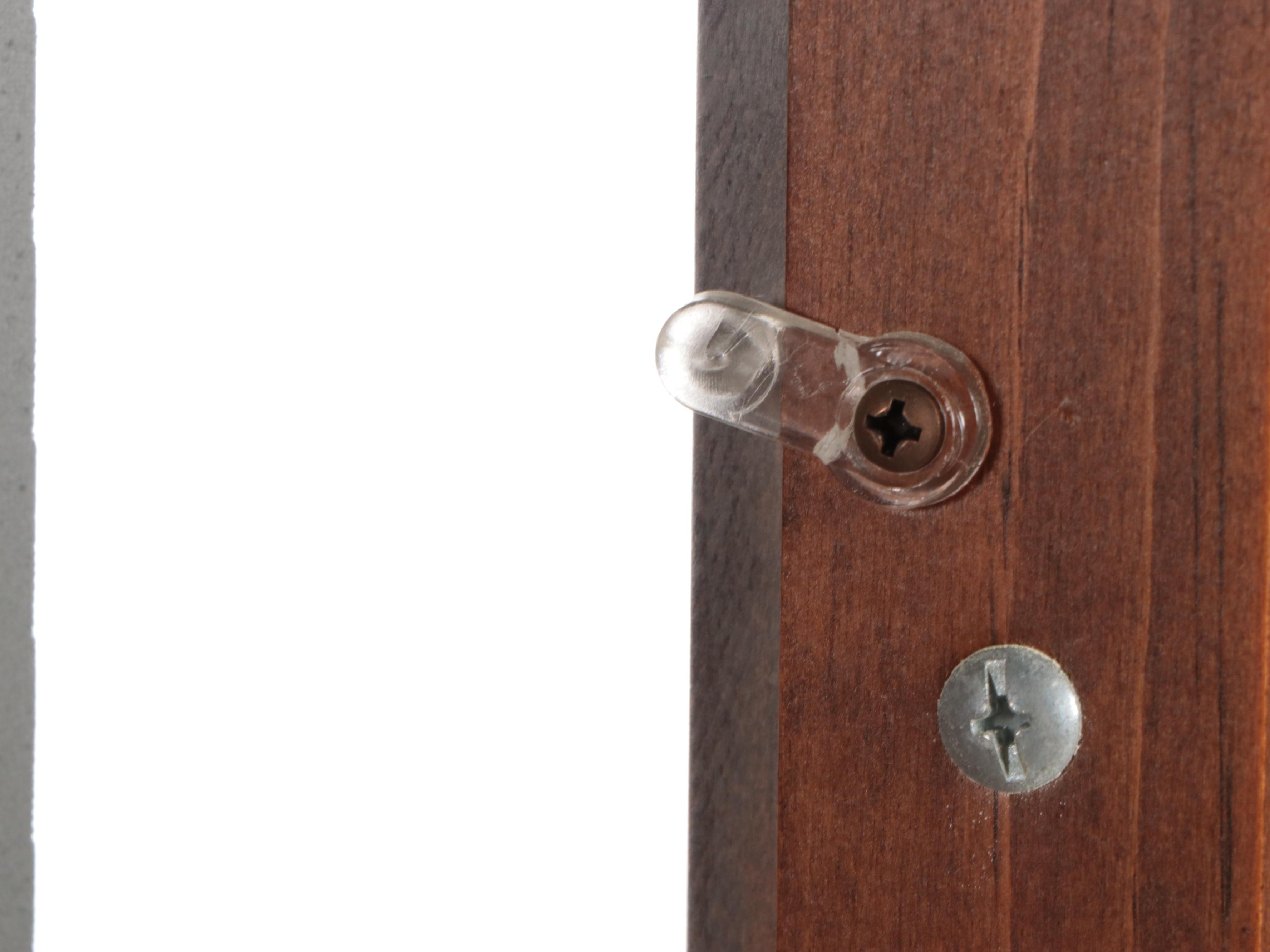 American Colonial Style Pine and Leaded Glass Cupboard