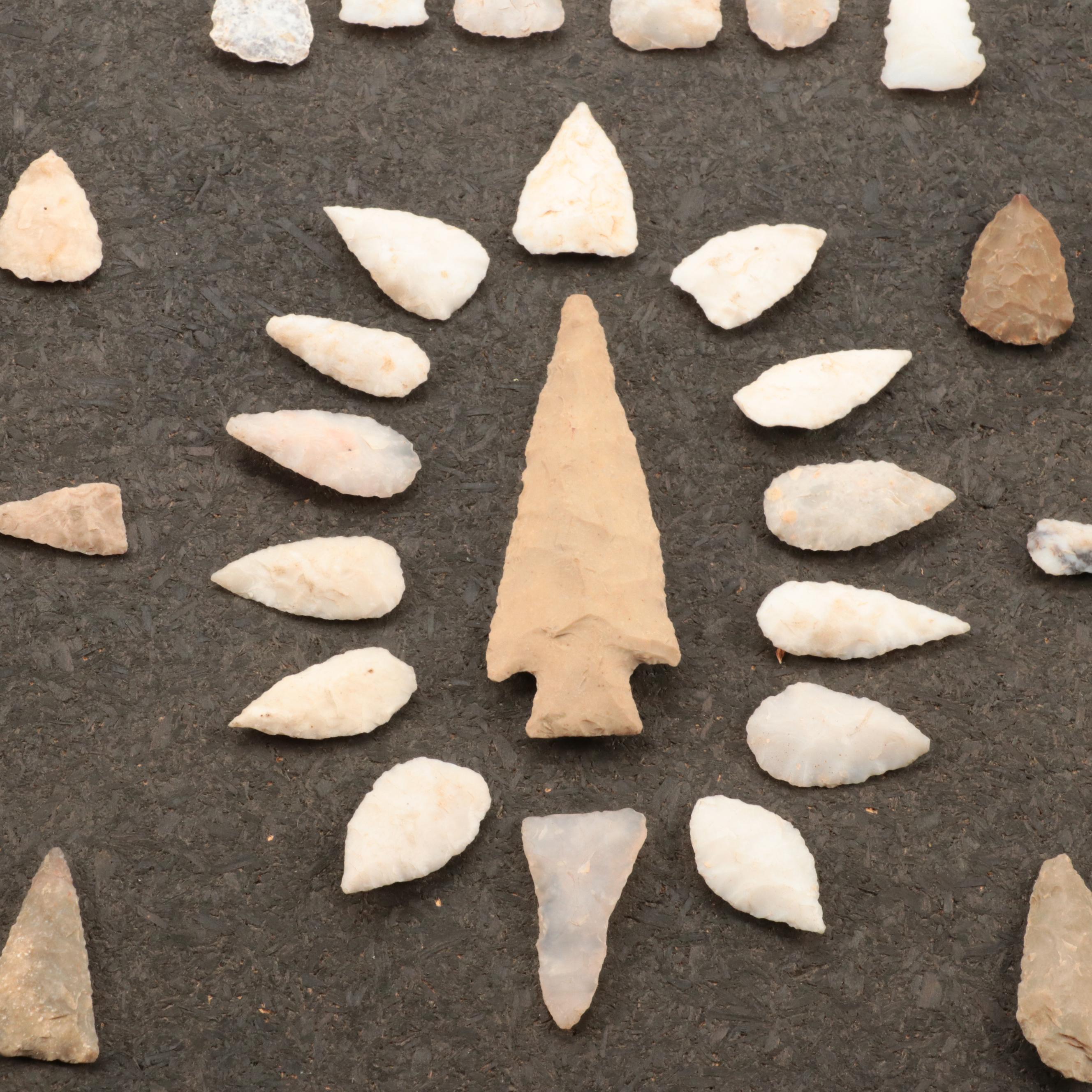 Rio Grande River Projectile Points Collection