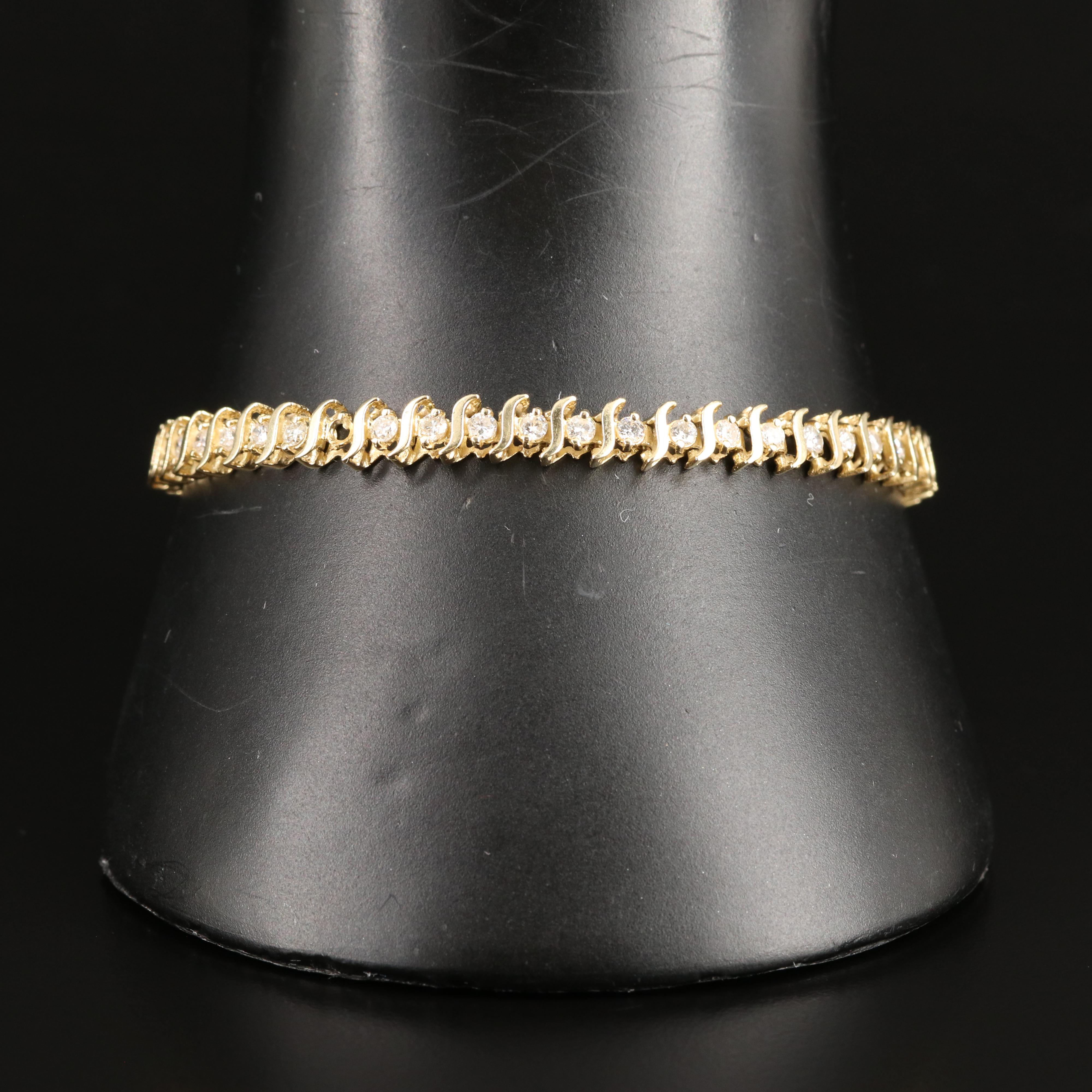 14K 1.96 CTW Diamond Bracelet