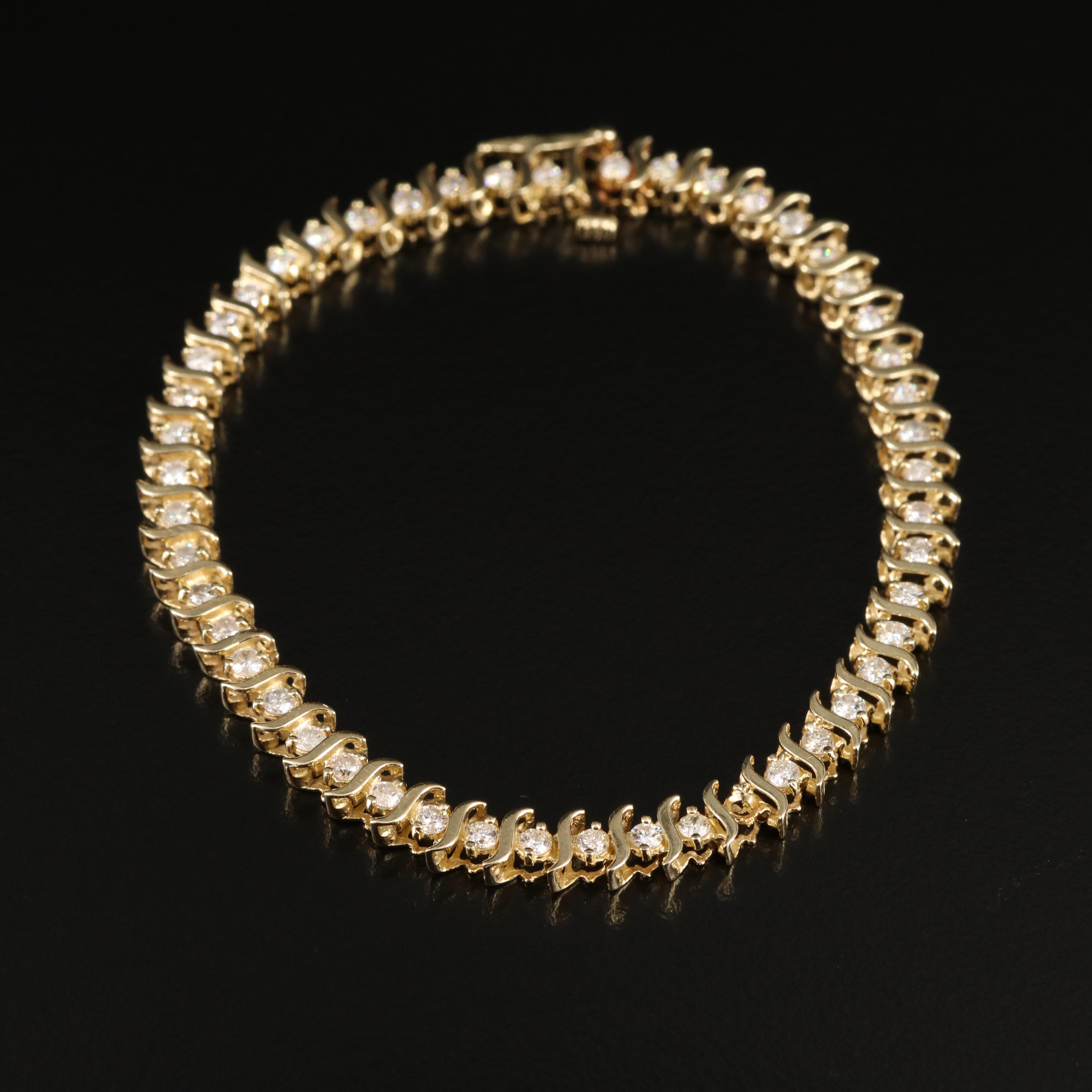 14K 1.96 CTW Diamond Bracelet
