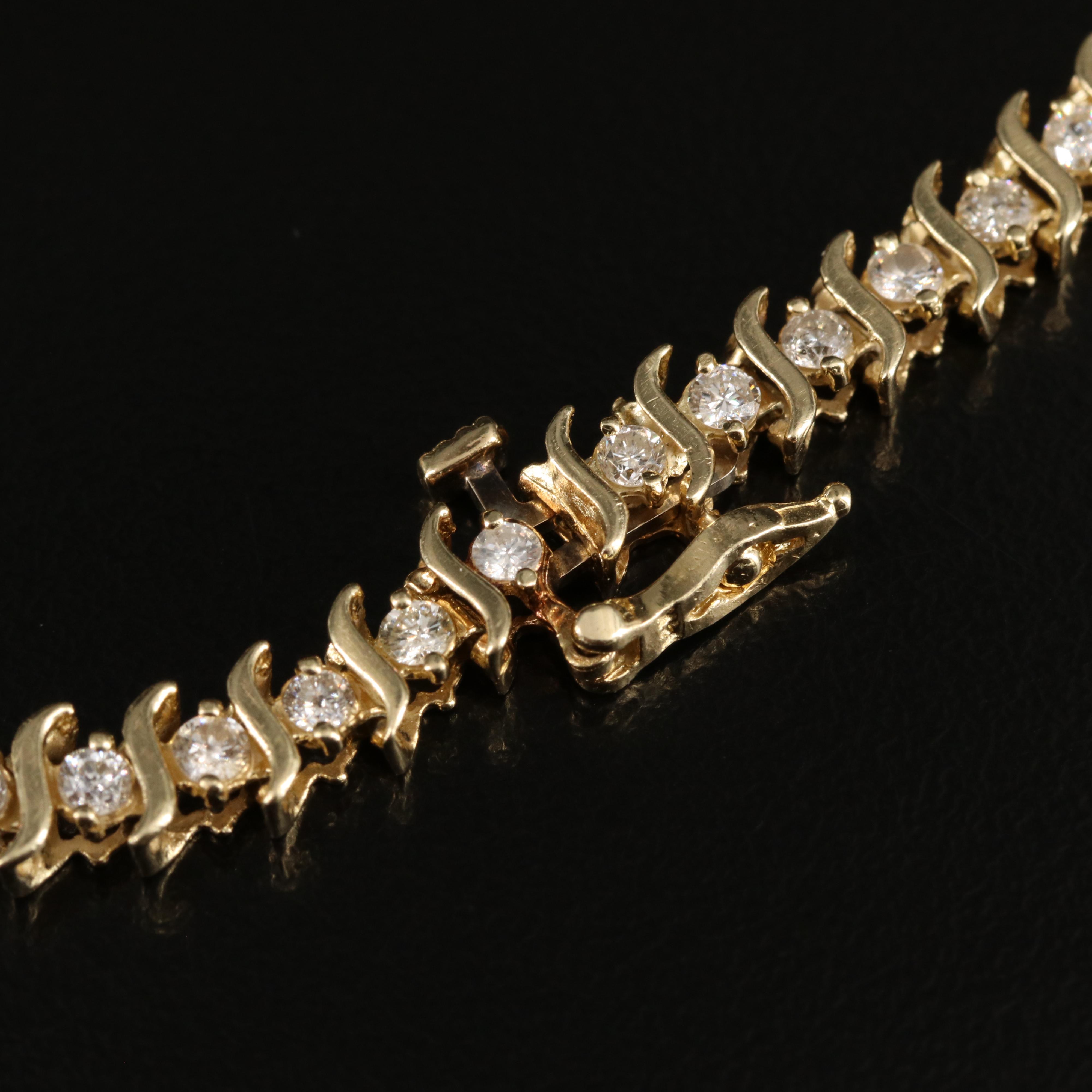 14K 1.96 CTW Diamond Bracelet