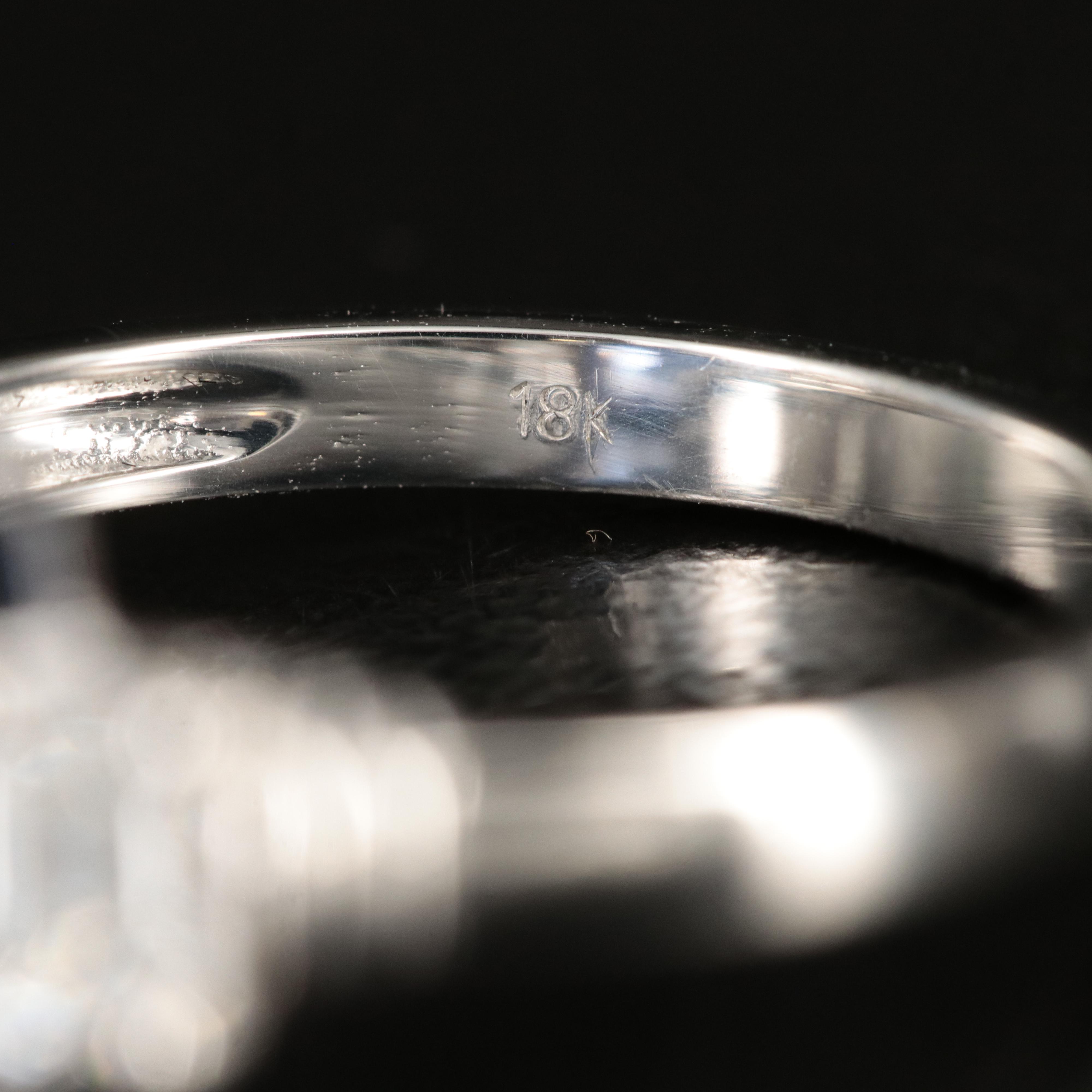 18K 4.27 CT Sapphire and Diamond Ring