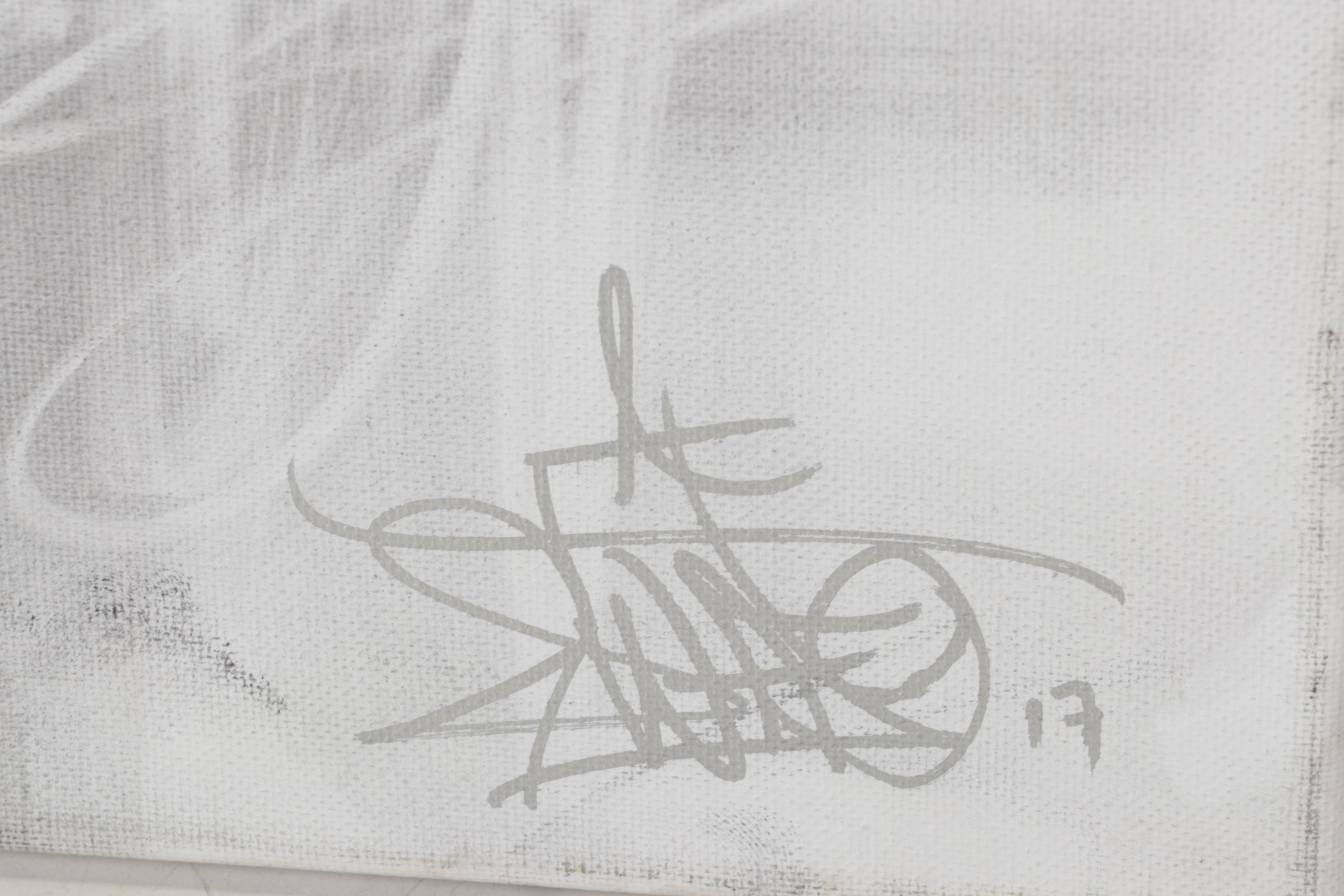 Swift Graffiti Folk Art Acrylic and Mixed Media Paintings, 21st Century