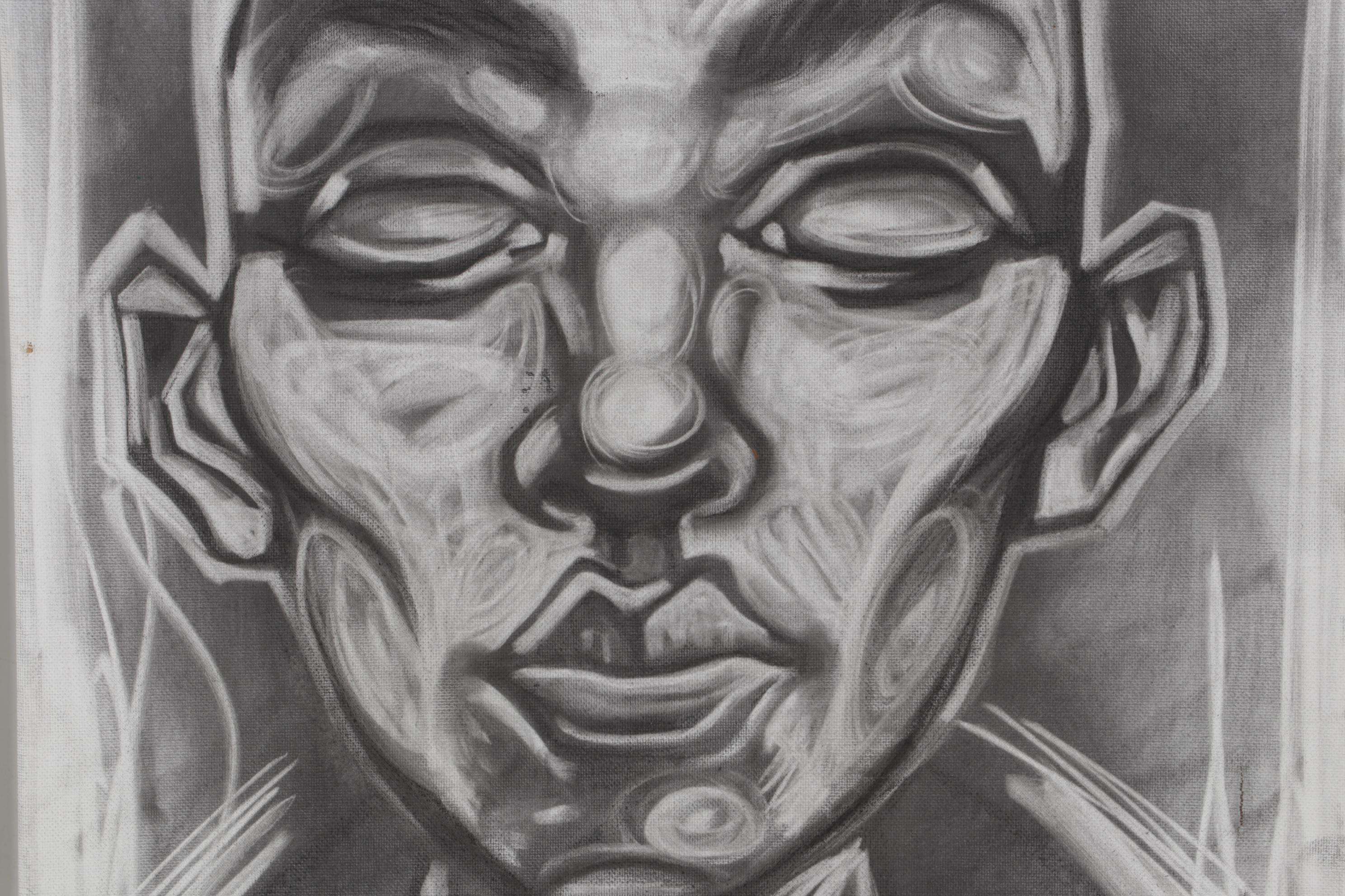 Swift Graffiti Folk Art Acrylic and Mixed Media Paintings, 21st Century