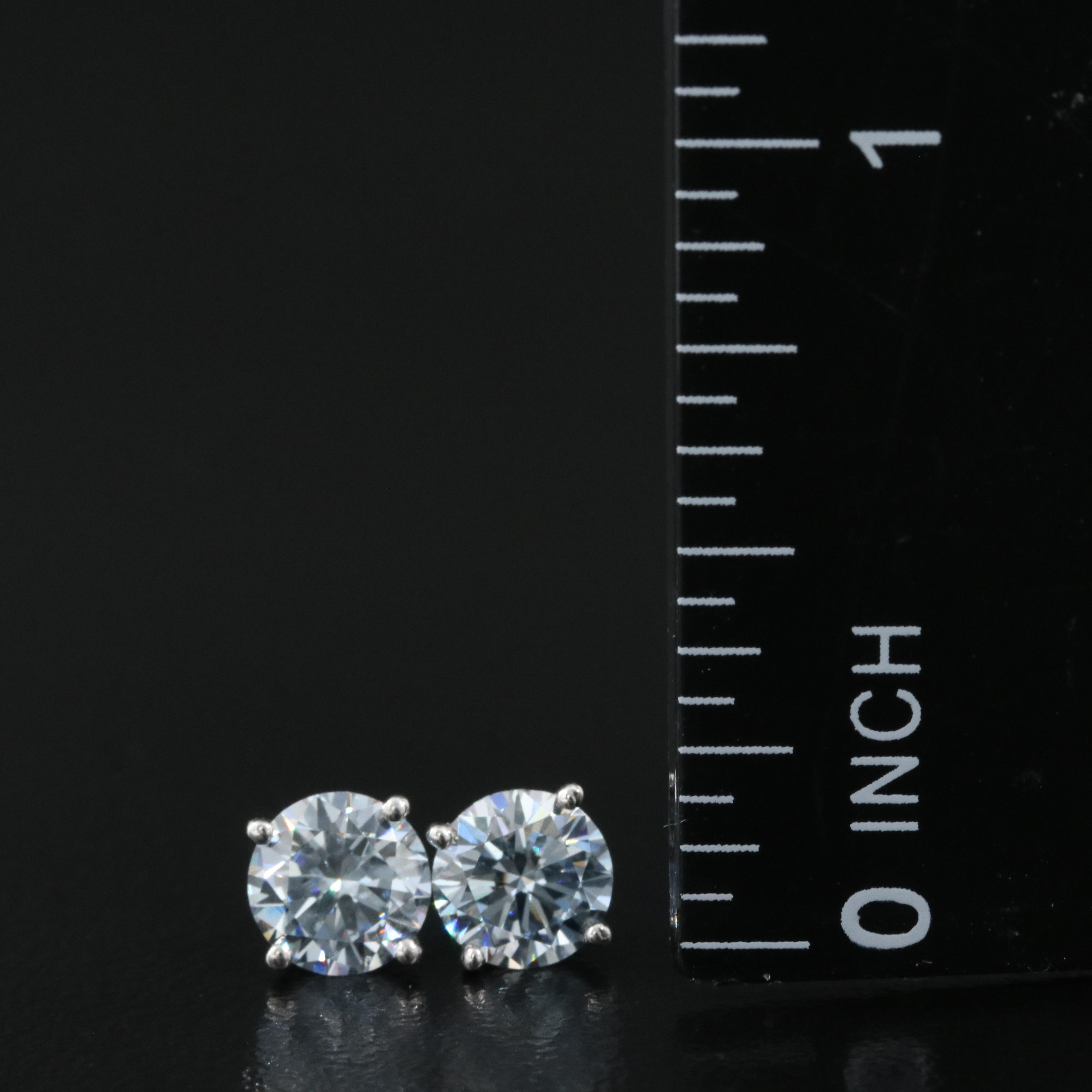 14K 1.36 CTW Lab Grown Diamond Stud Earrings
