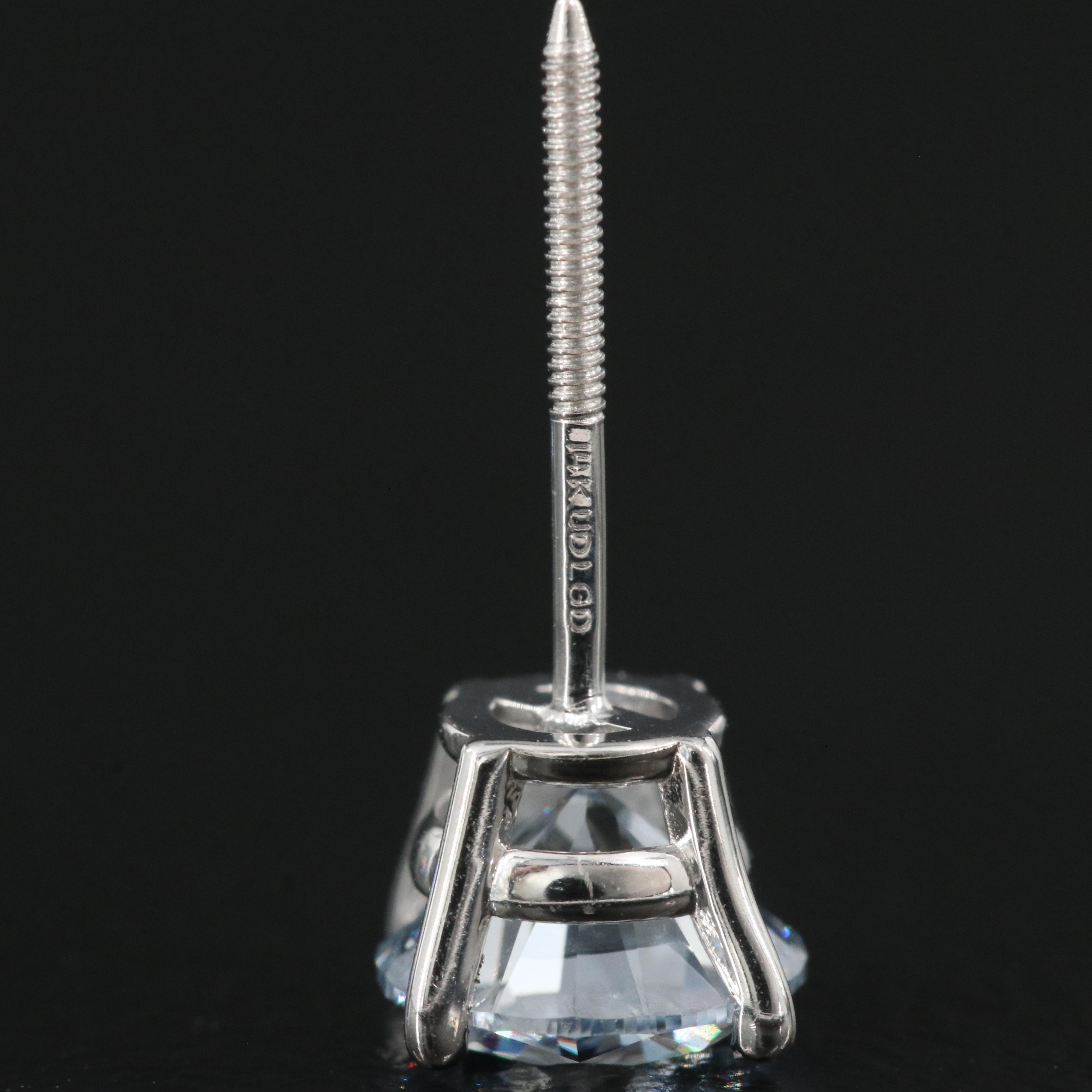 14K 1.36 CTW Lab Grown Diamond Stud Earrings