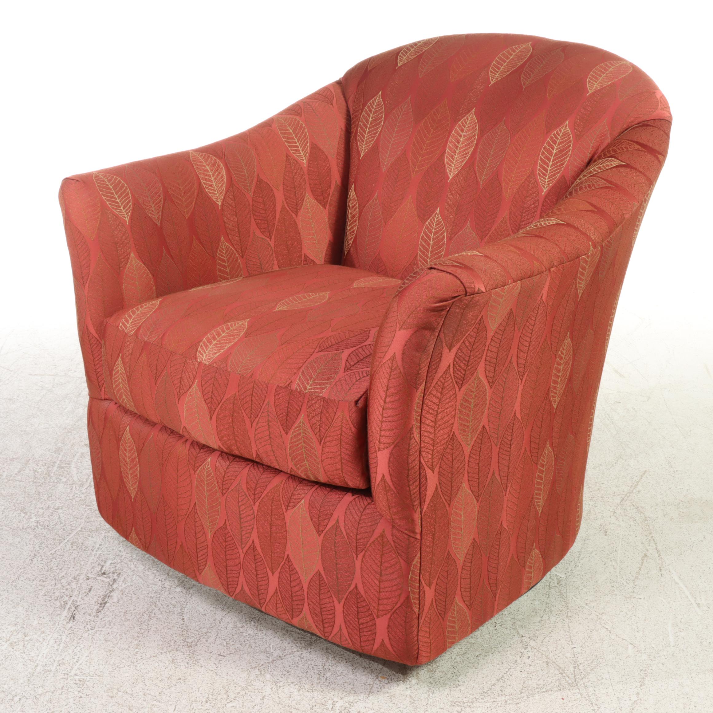Fairfield Chair Company Custom-Upholstered Swivel-Gliding Armchair