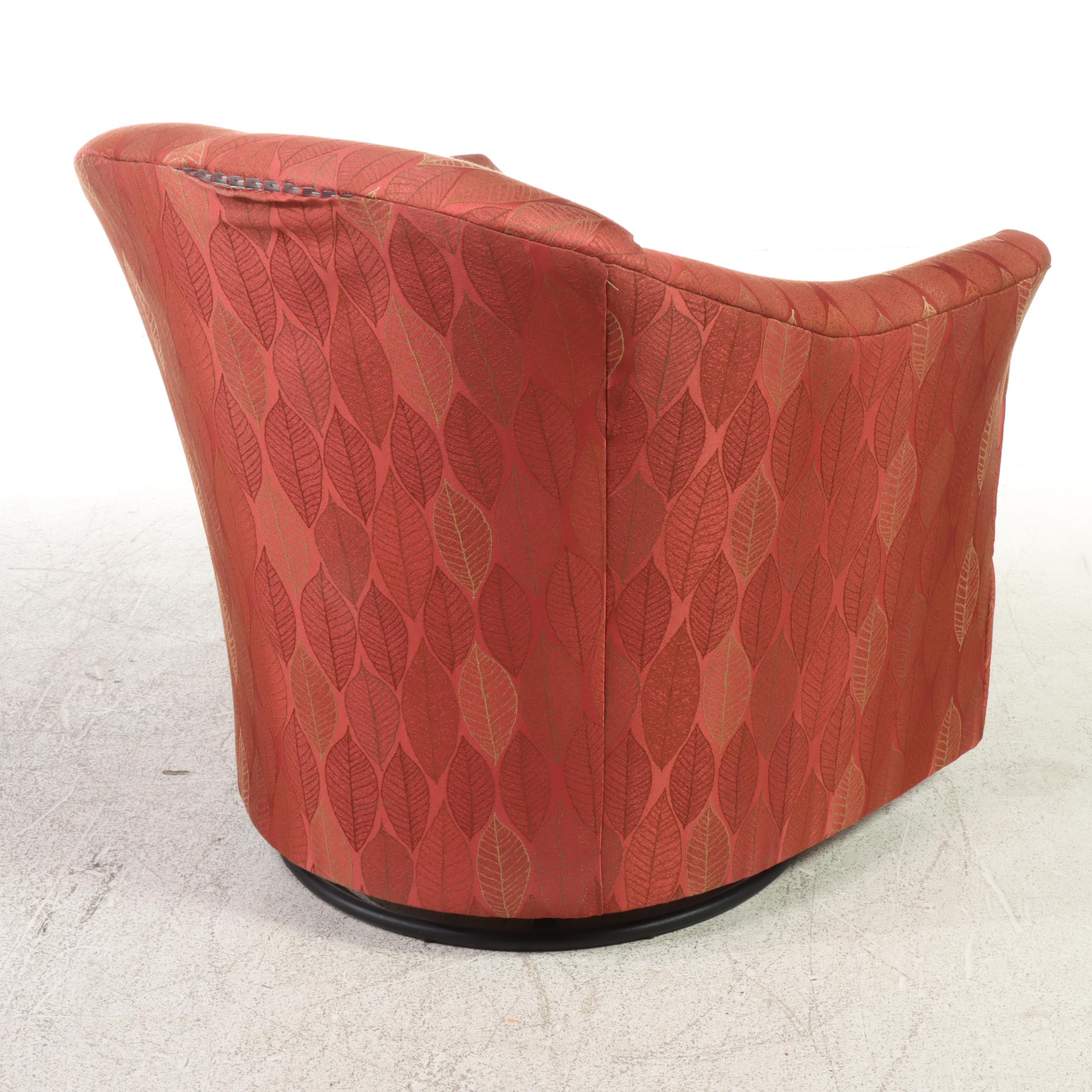 Fairfield Chair Company Custom-Upholstered Swivel-Gliding Armchair