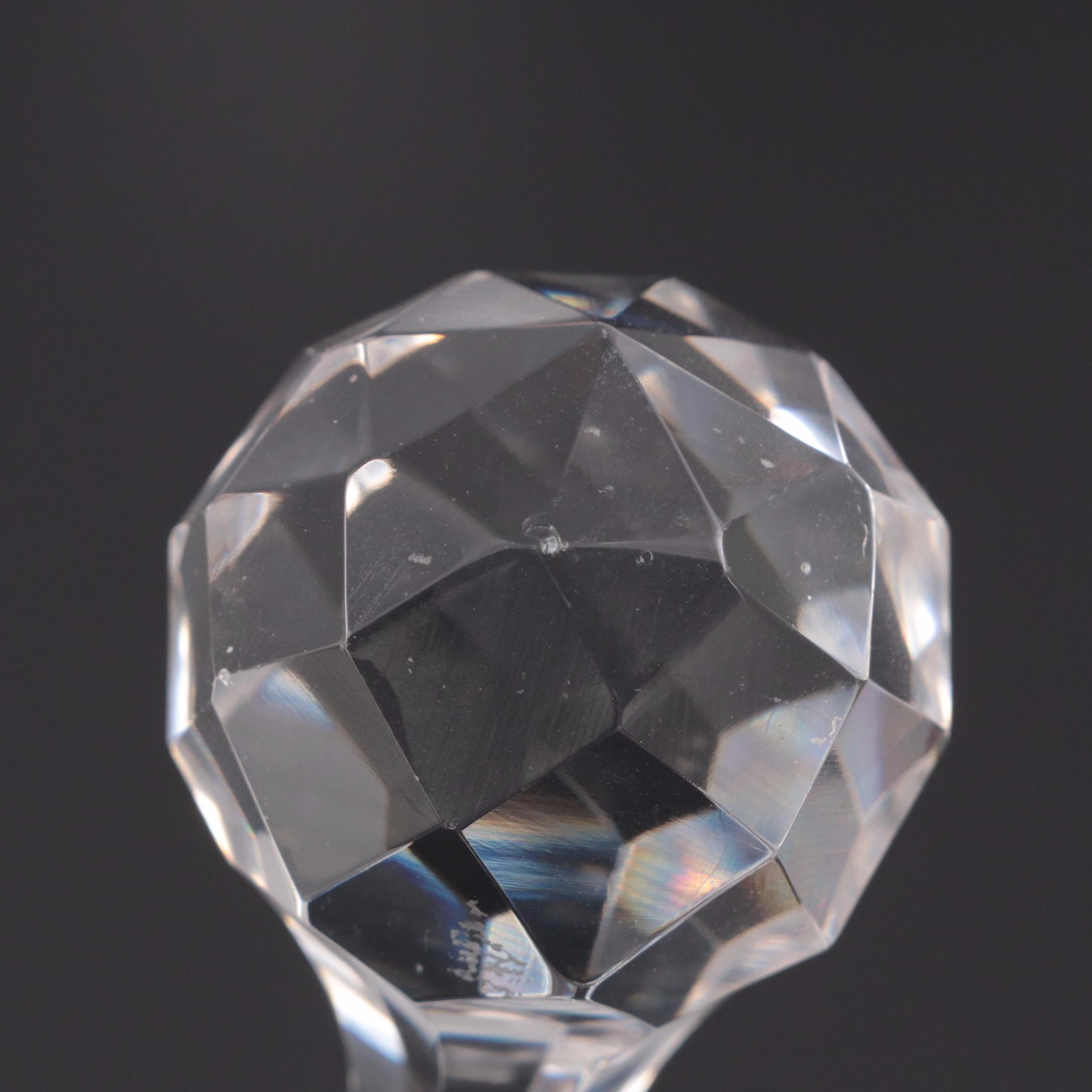 Waterford Crystal Vase, Ashtrays, Hawkes Glass Candlesticks, More Glassware