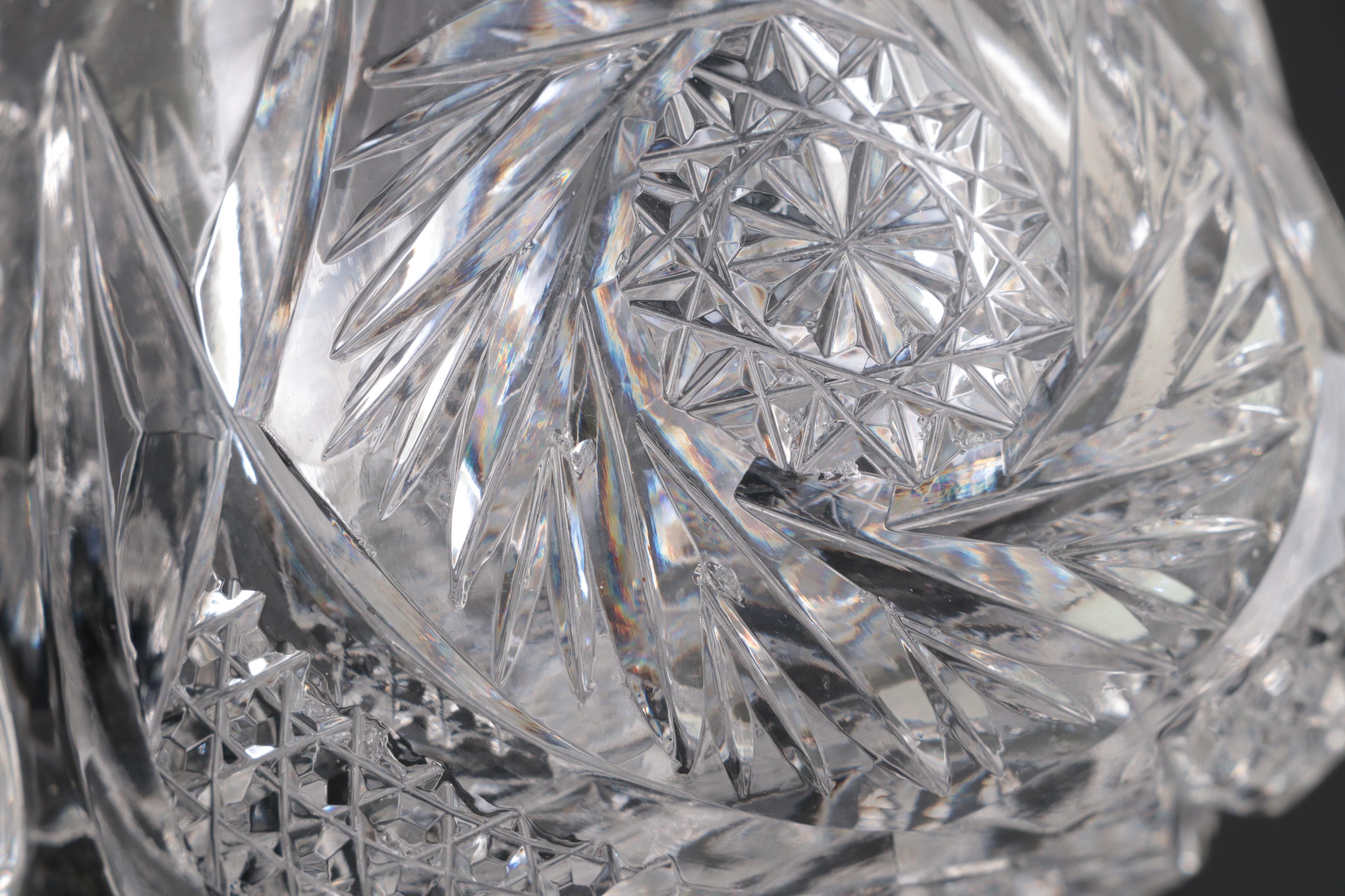 Waterford Crystal Vase, Ashtrays, Hawkes Glass Candlesticks, More Glassware