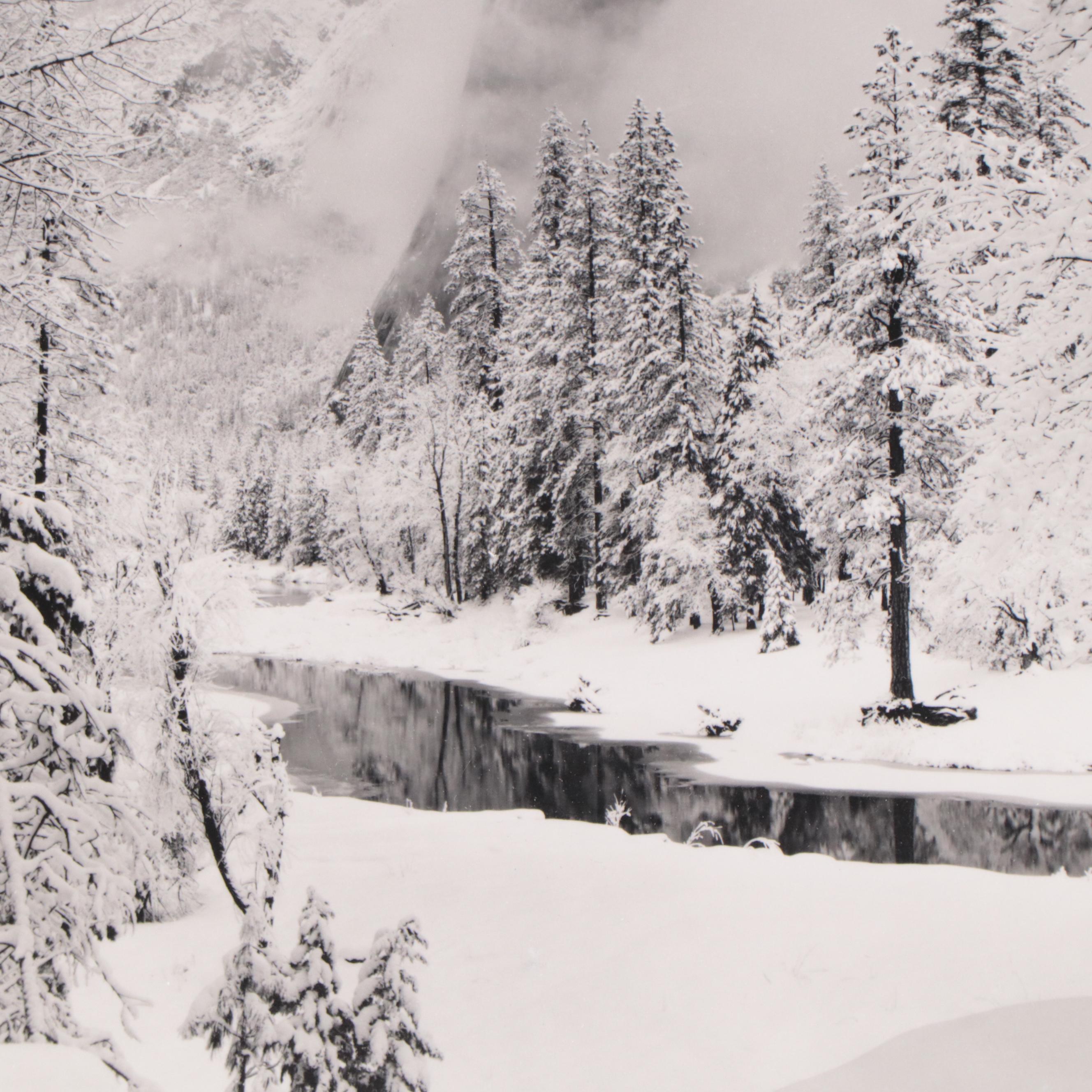 Ansel Adams Silver Gelatin Print "El Capitan, Winter"