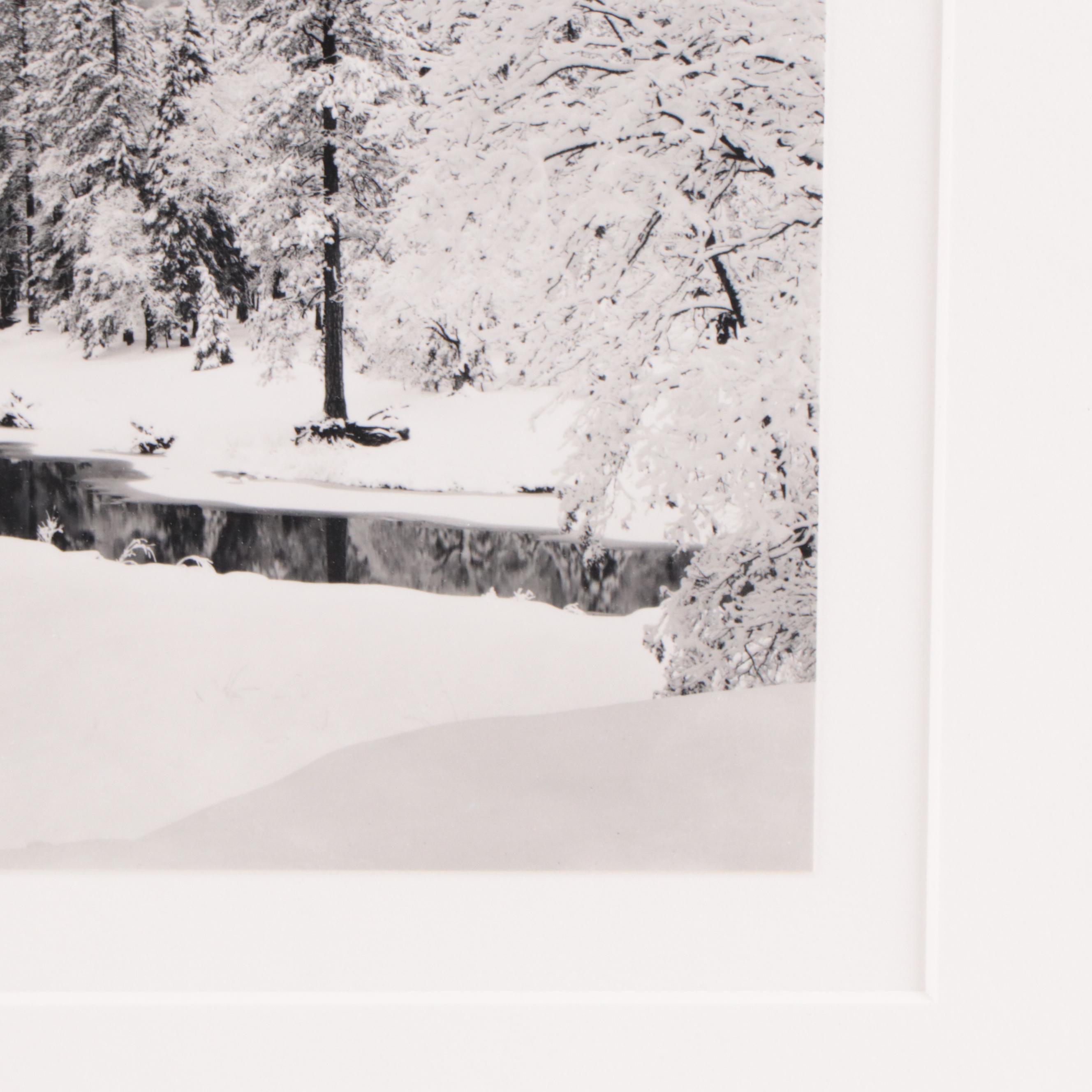 Ansel Adams Silver Gelatin Print "El Capitan, Winter"