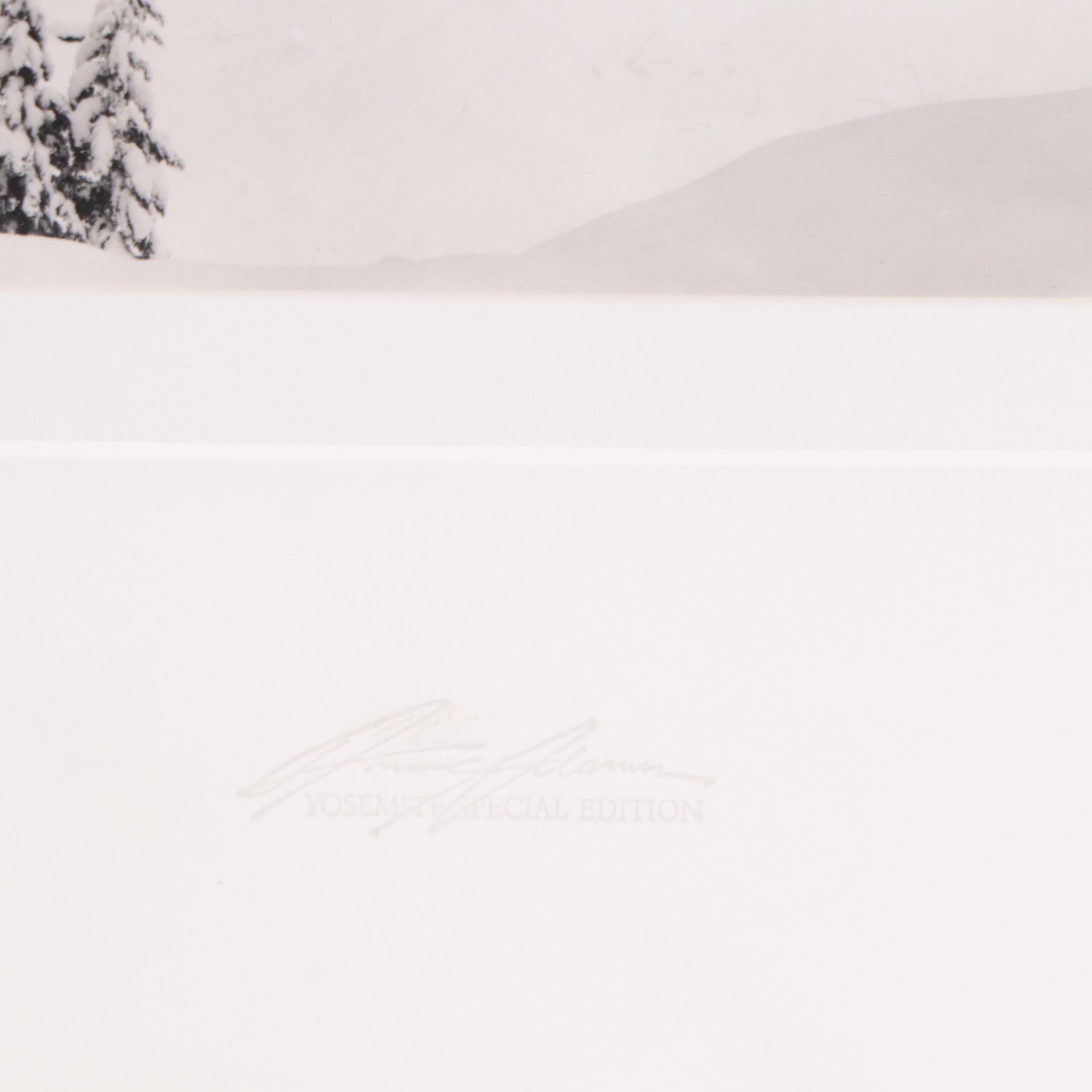 Ansel Adams Silver Gelatin Print "El Capitan, Winter"