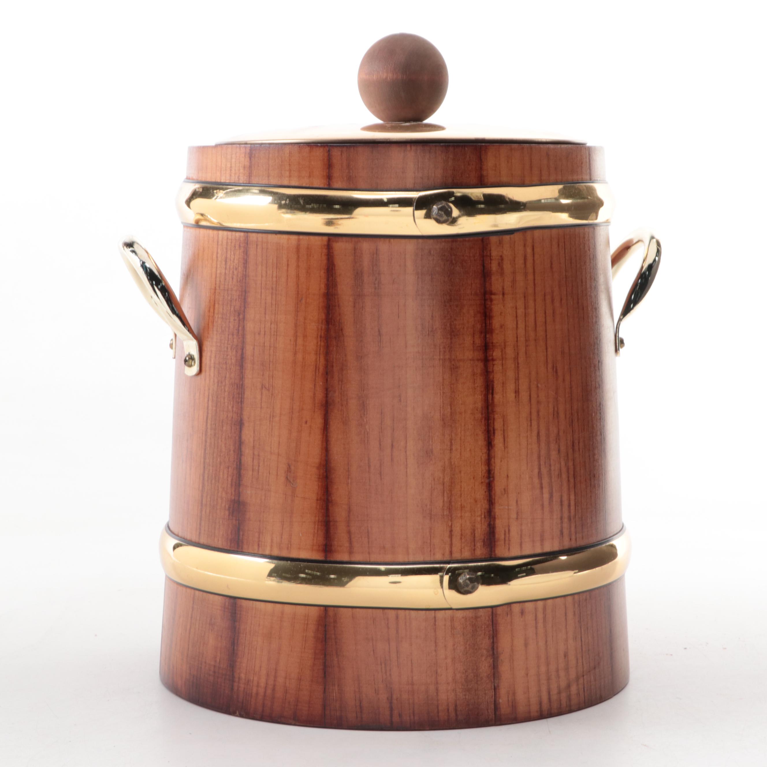 Kraftware Barrel Sahped Ice Bucket with CorningWare Glass Baking Dish