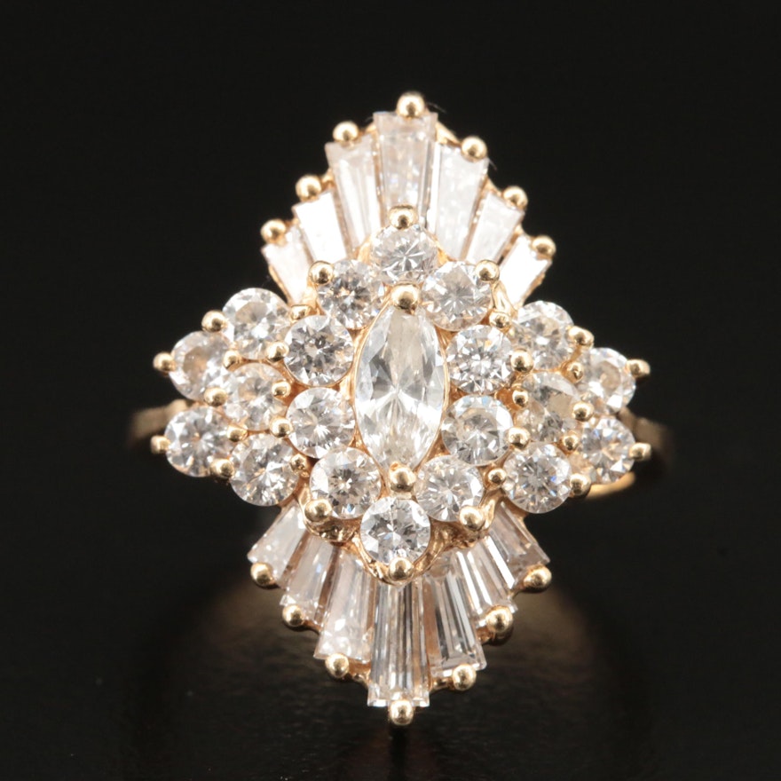 14K 2.30 CTW Diamond Ring