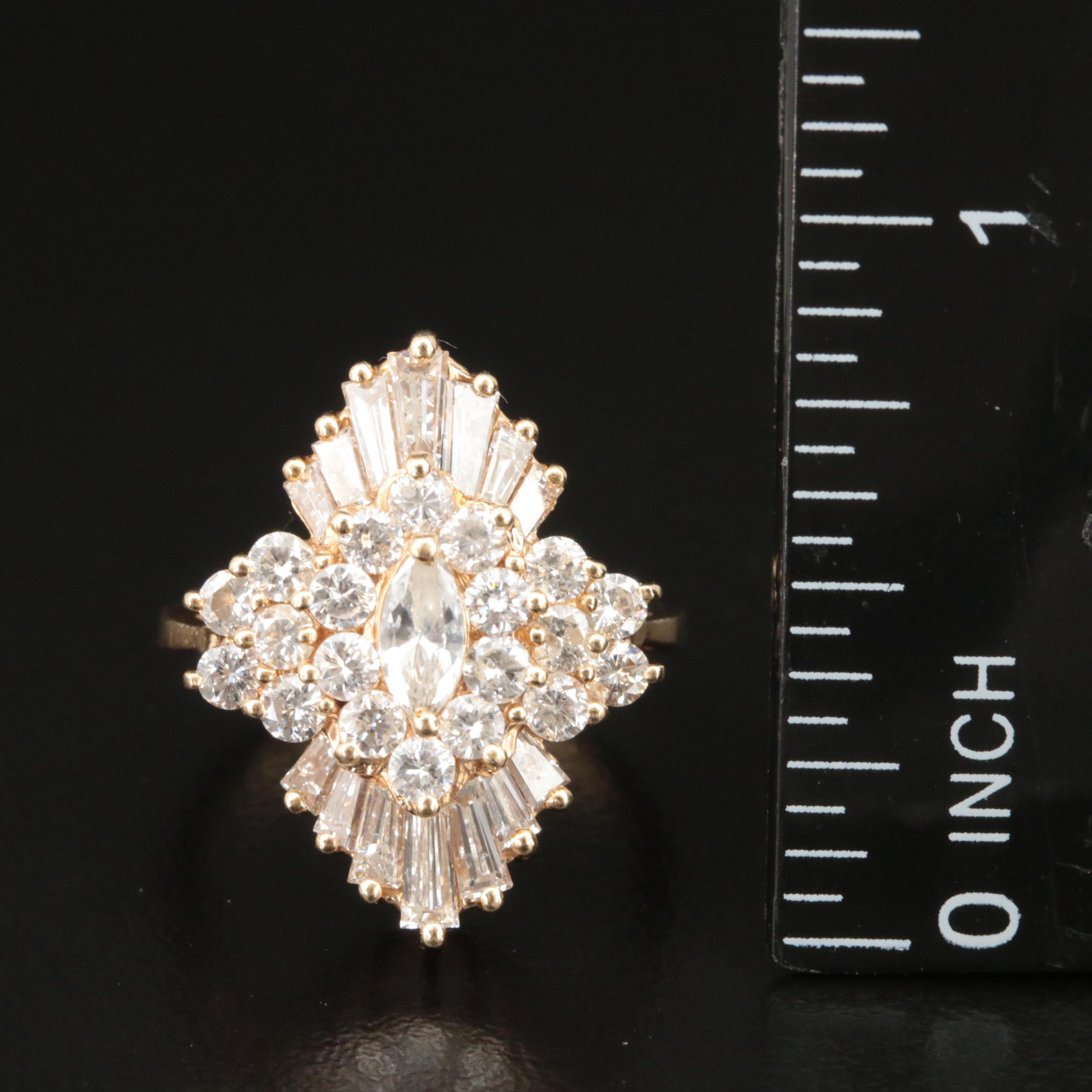 14K 2.30 CTW Diamond Ring