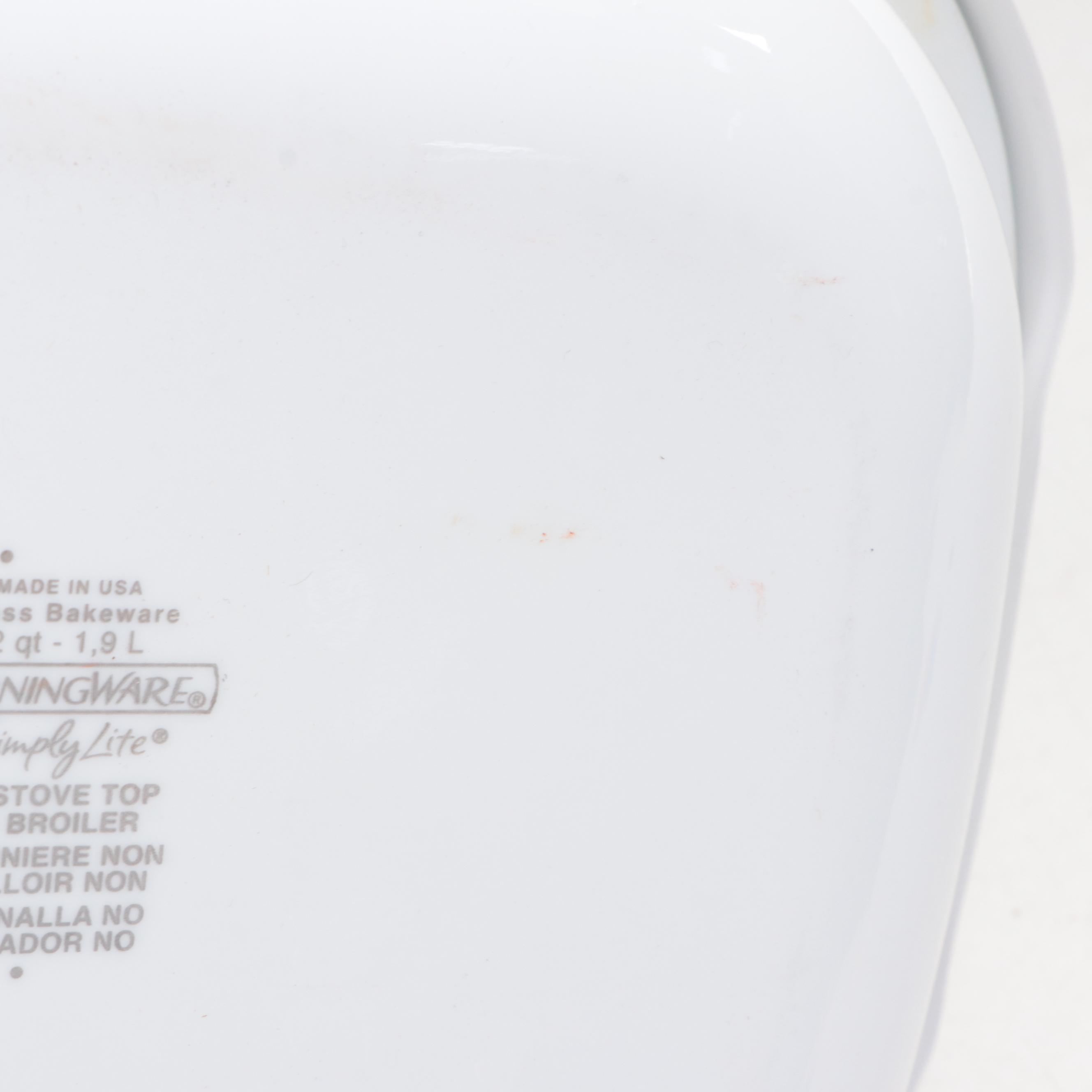 Kraftware Barrel Sahped Ice Bucket with CorningWare Glass Baking Dish