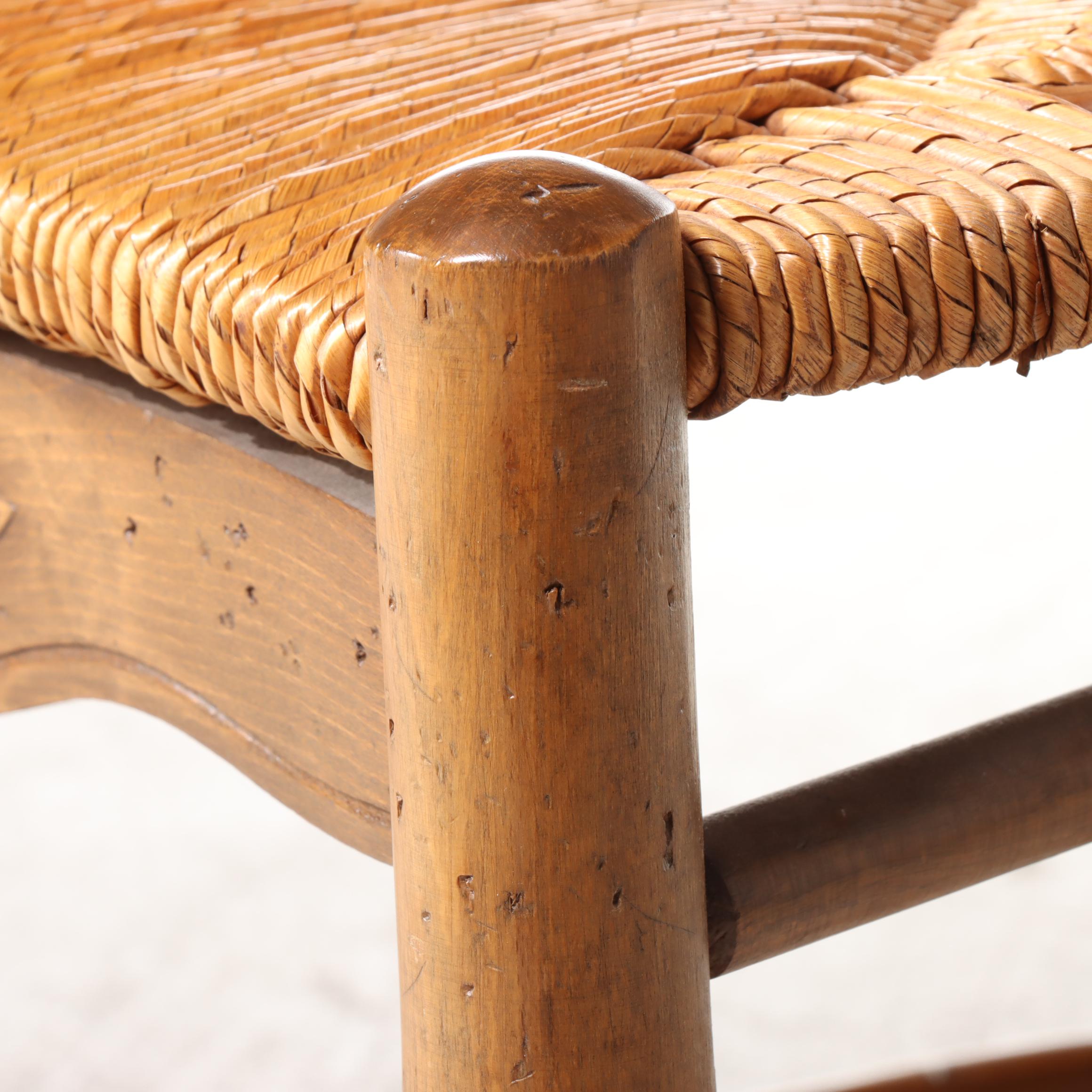 French Provincial Style Beech Armchair