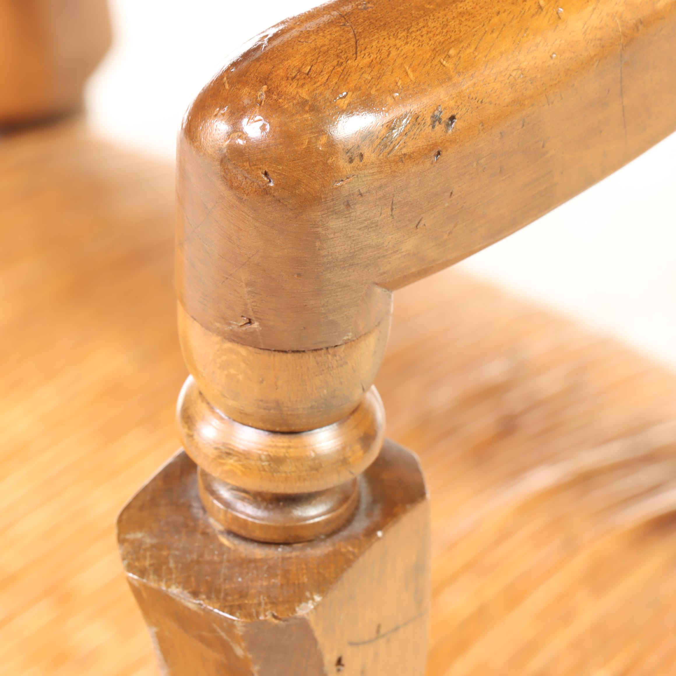 French Provincial Style Beech Armchair