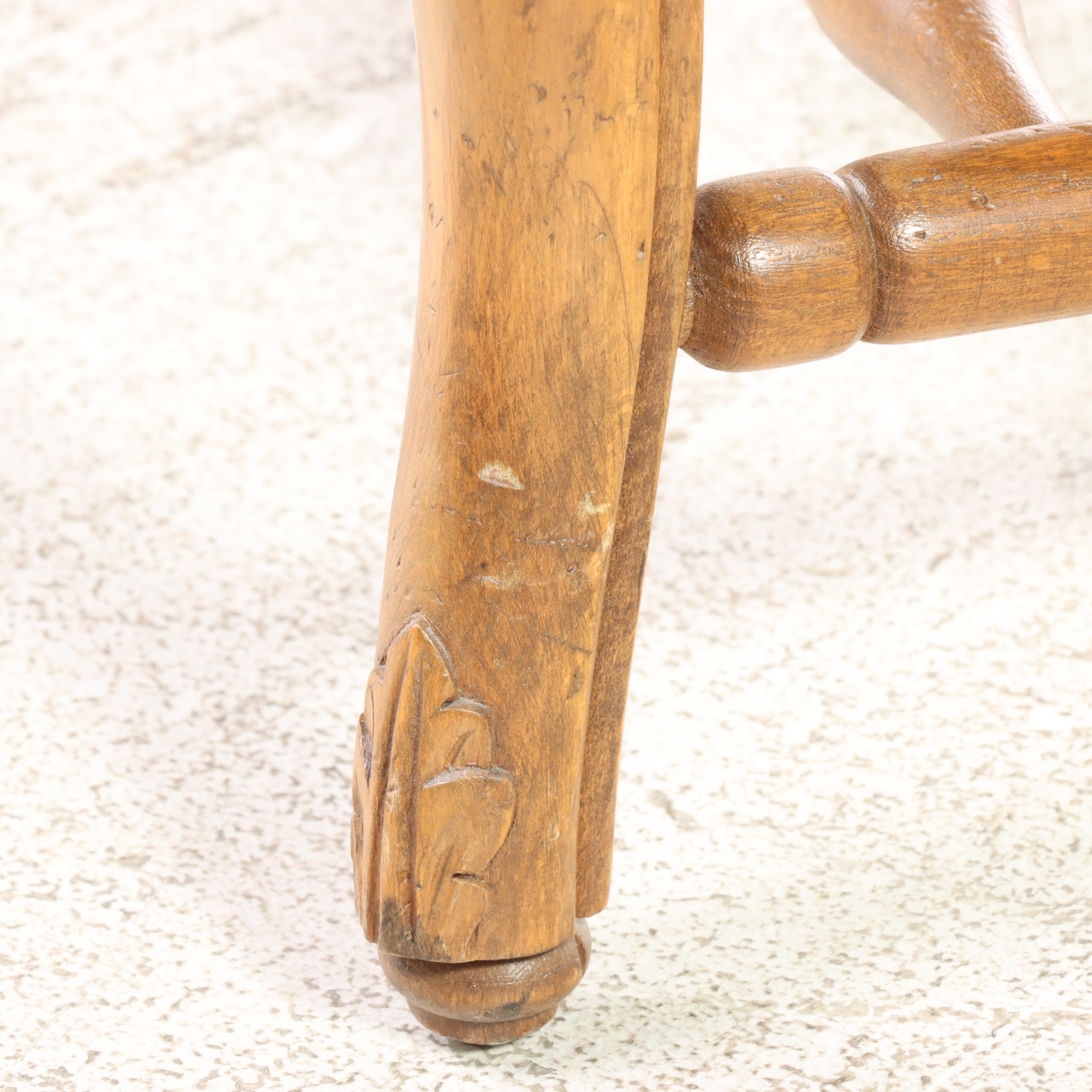 French Provincial Style Beech Armchair