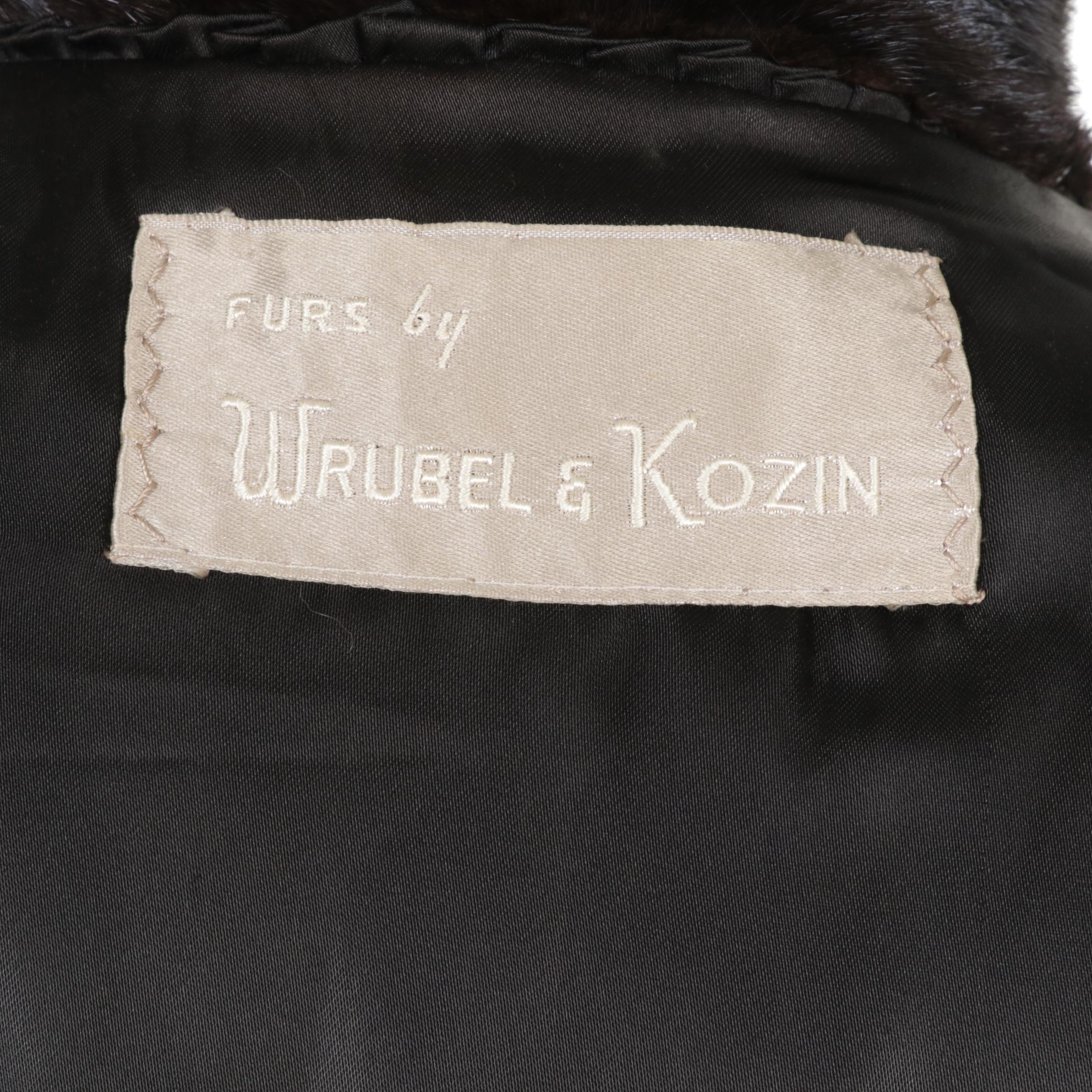 Wrubel and Kozin Full Length Mink Fur Coat
