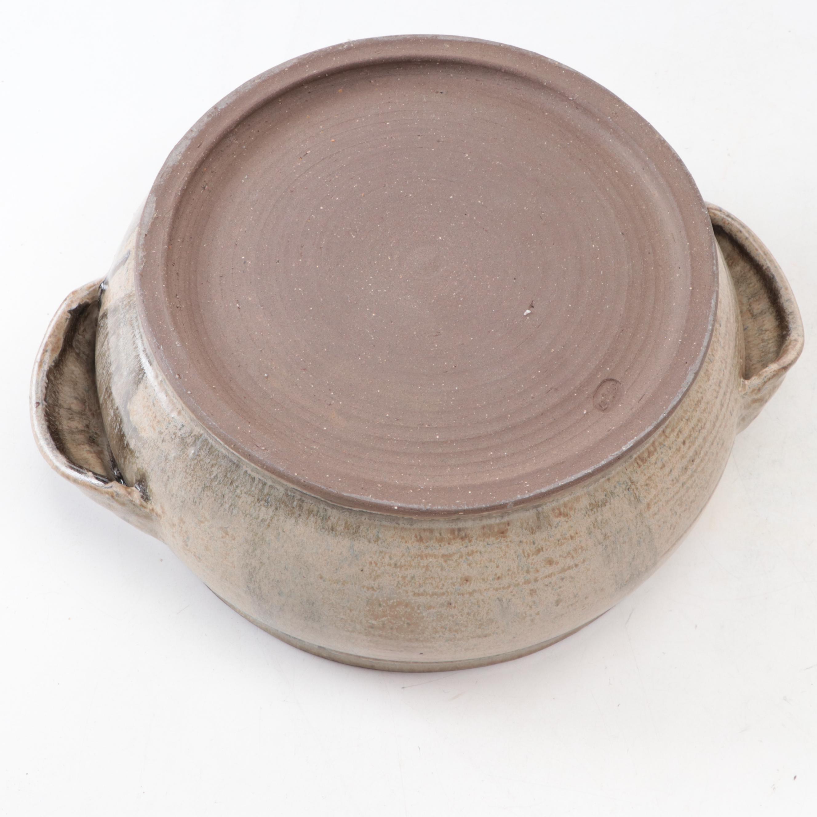 Art Pottery Earthenware Pot with Ceramic Jar