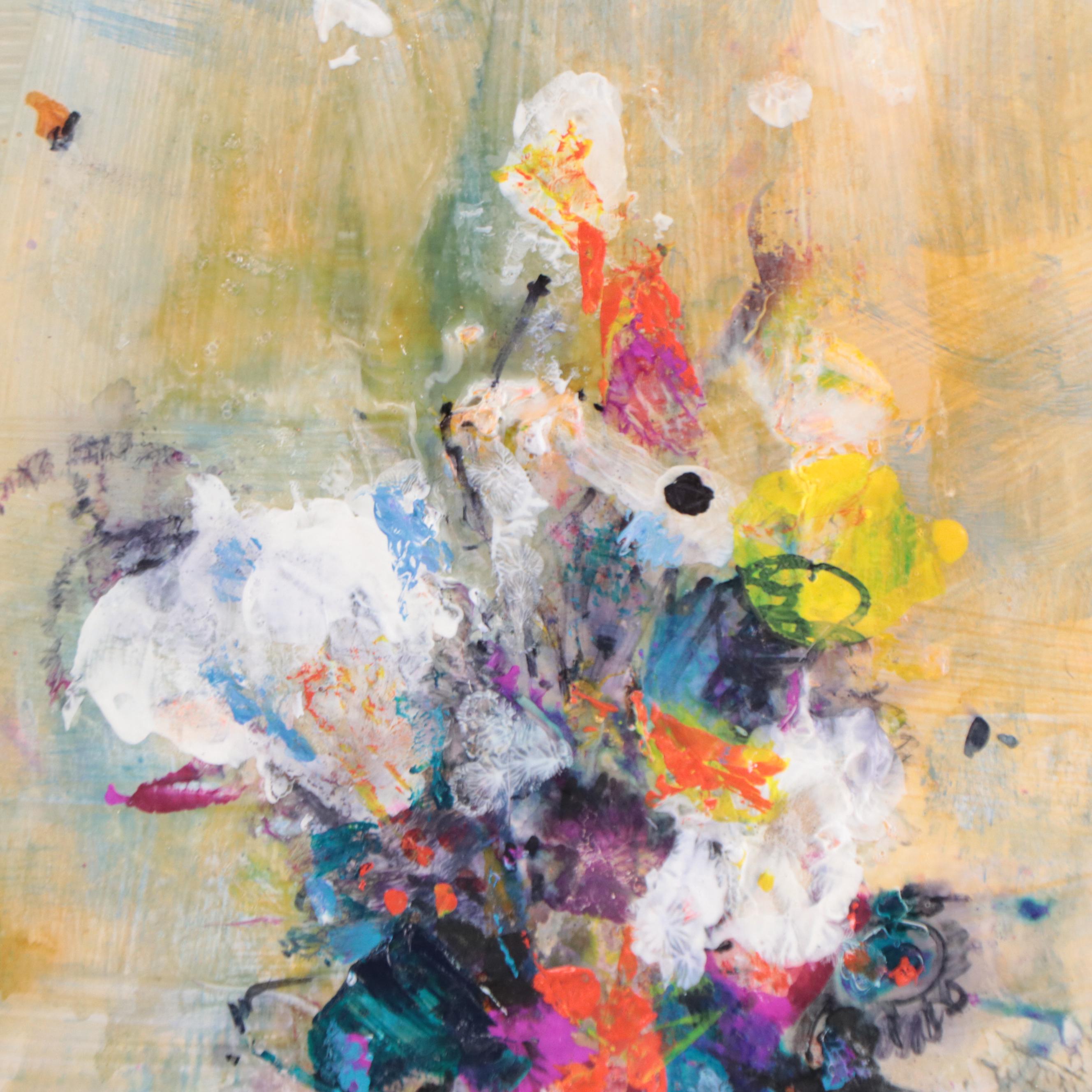 Mark Whitmarsh Acrylic Painting "Floral Splendor," 2022