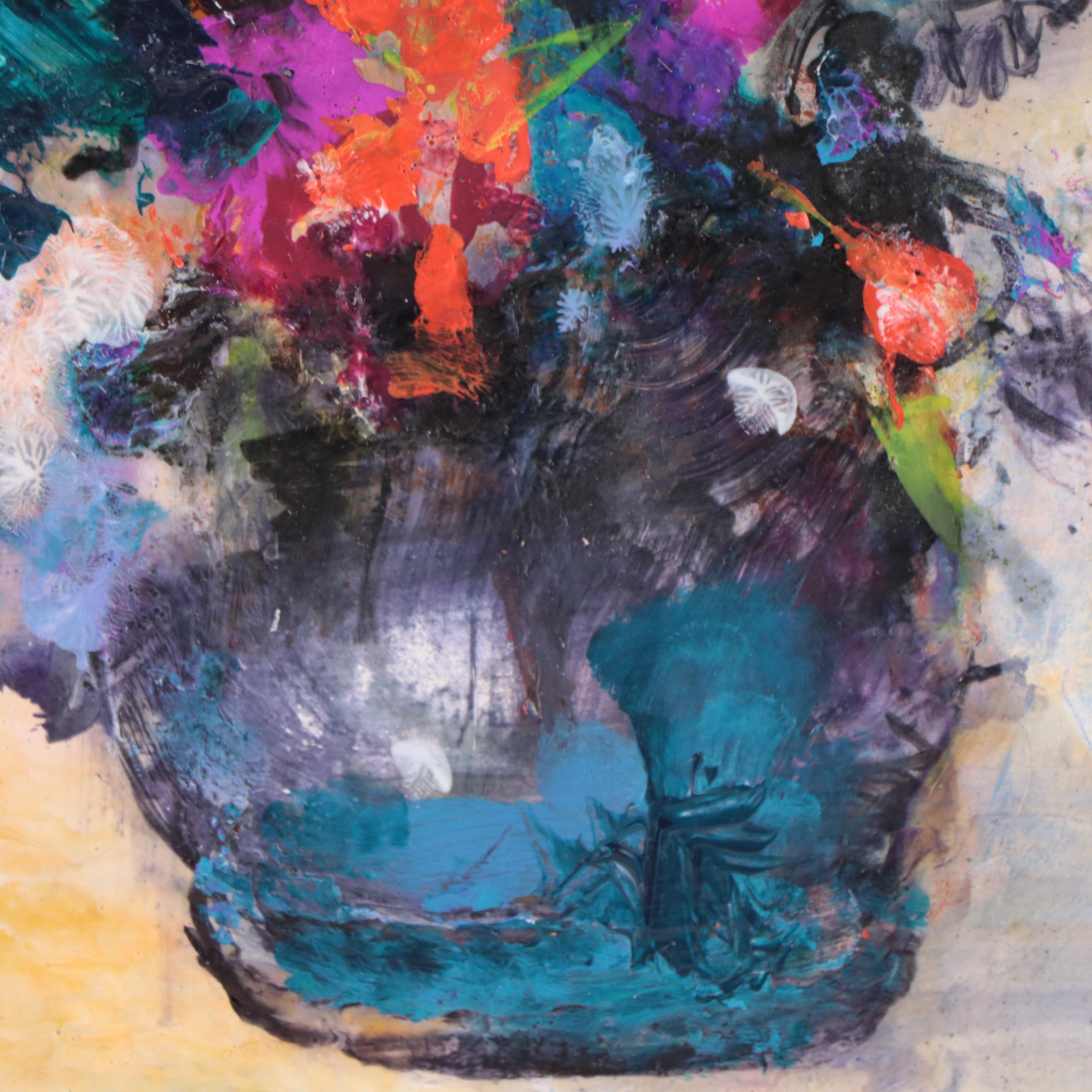 Mark Whitmarsh Acrylic Painting "Floral Splendor," 2022