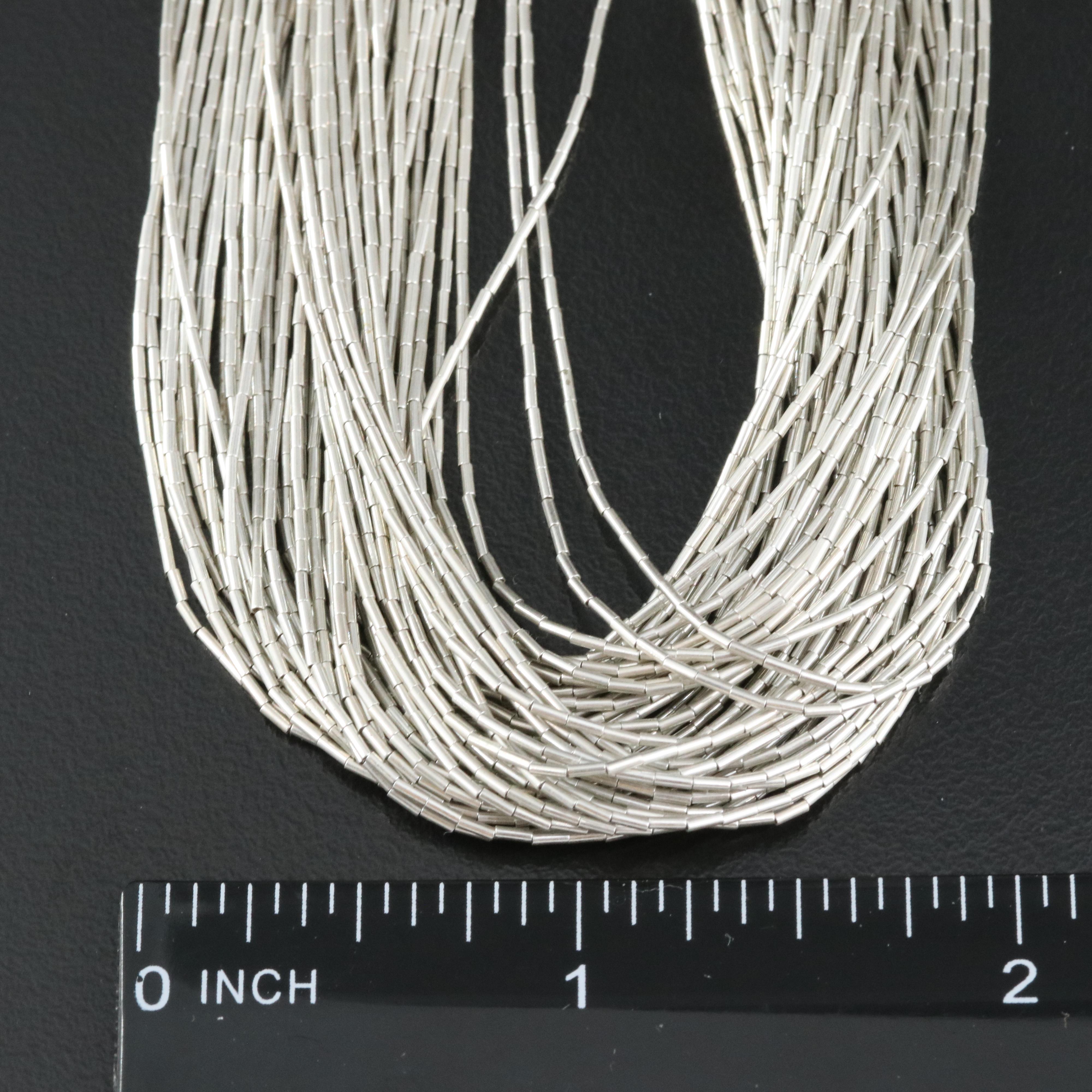 Sterling Liquid Silver Necklace and Earring Set