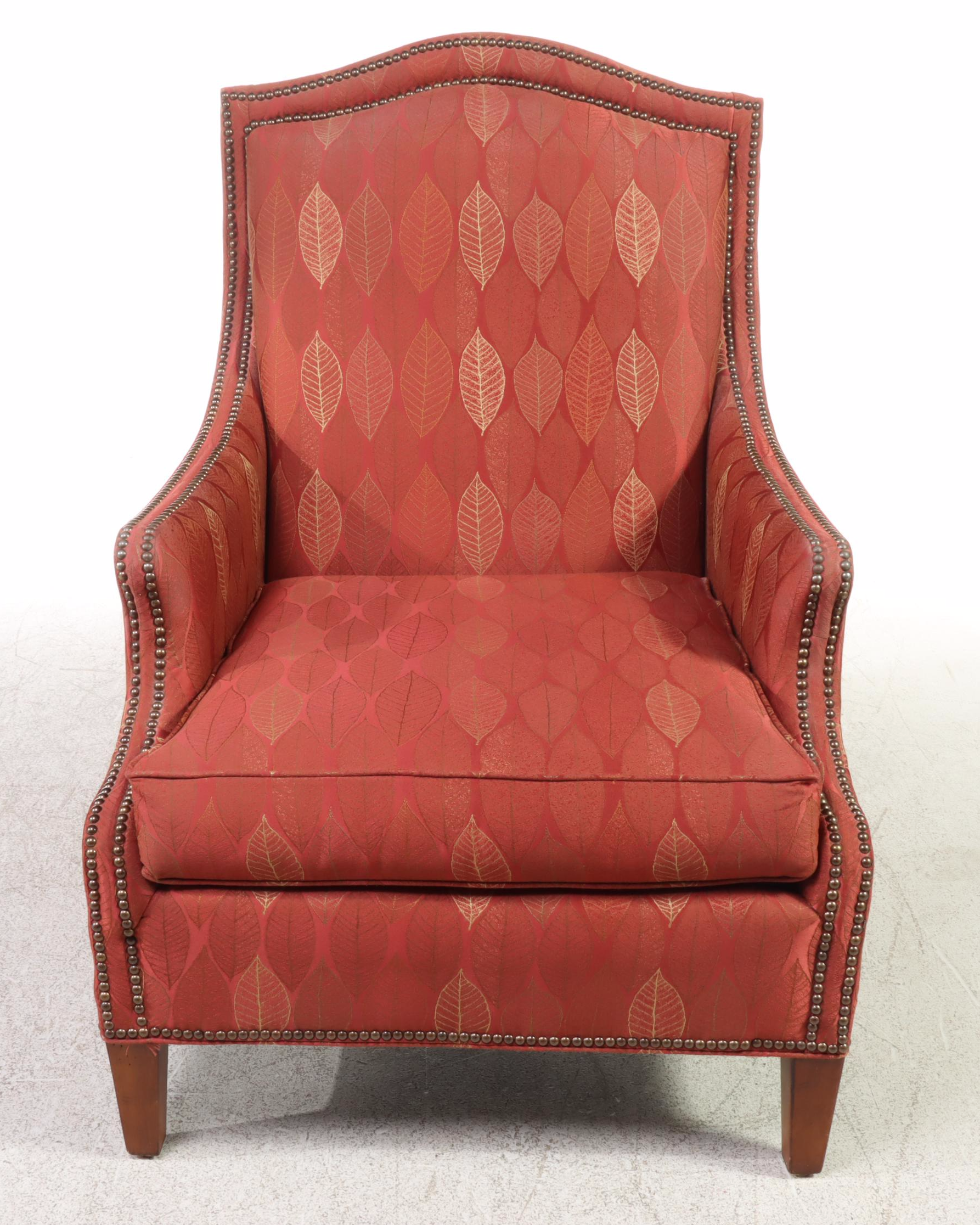 Fairfield Chair Company Custom-Upholstered Easy Armchair with Nailheads