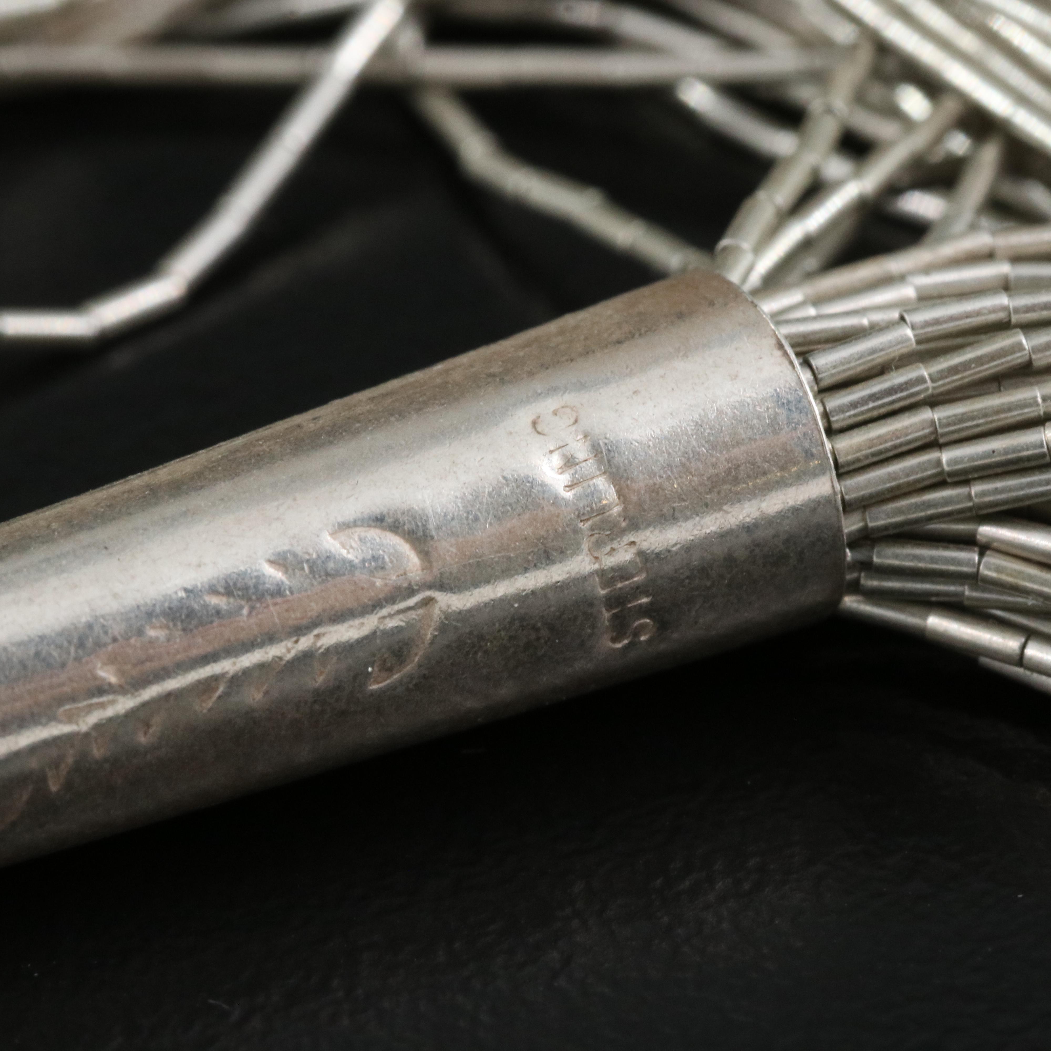 Sterling Liquid Silver Necklace and Earring Set