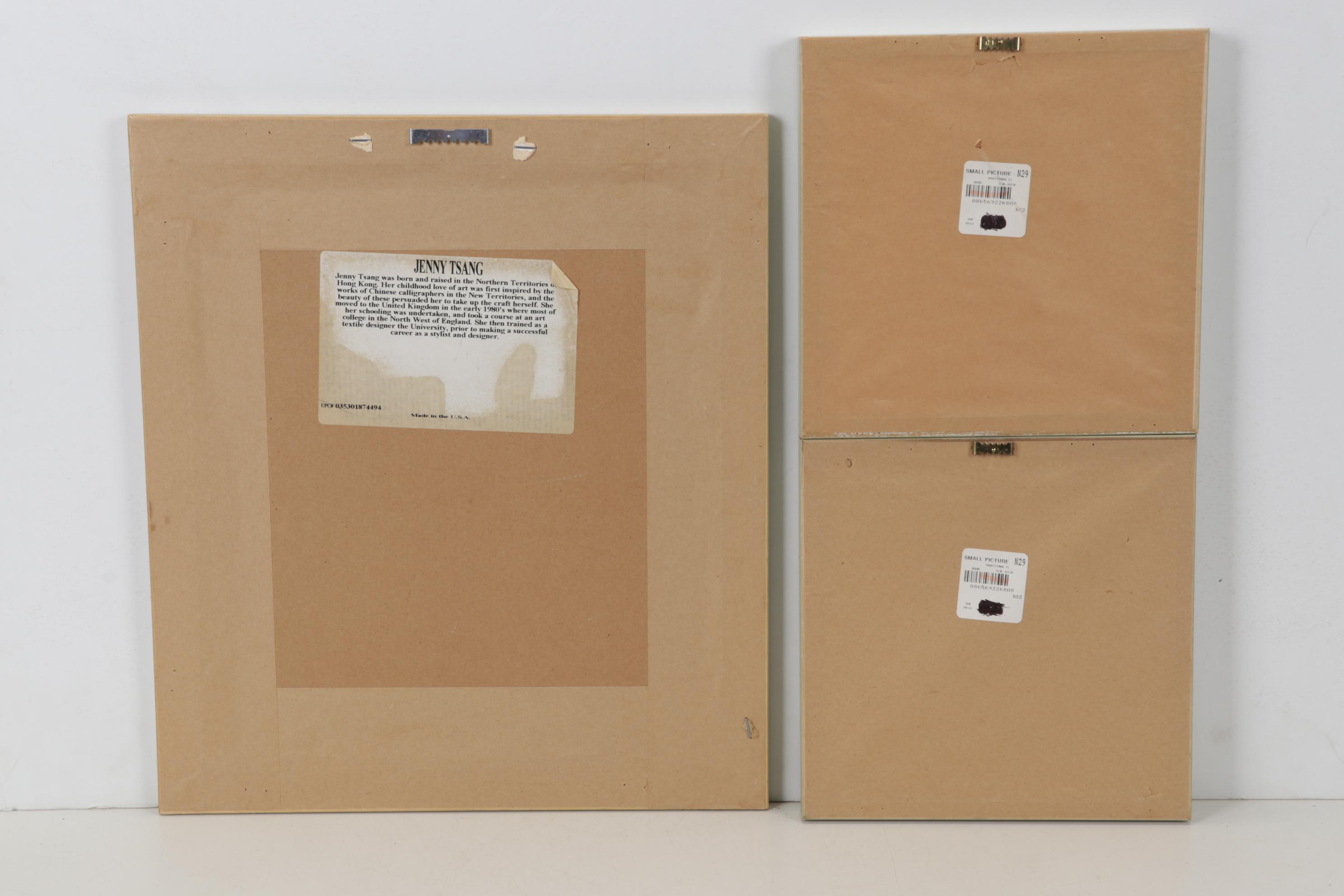 Floral Assemblages and Offset Lithograph After Jenny Tsang