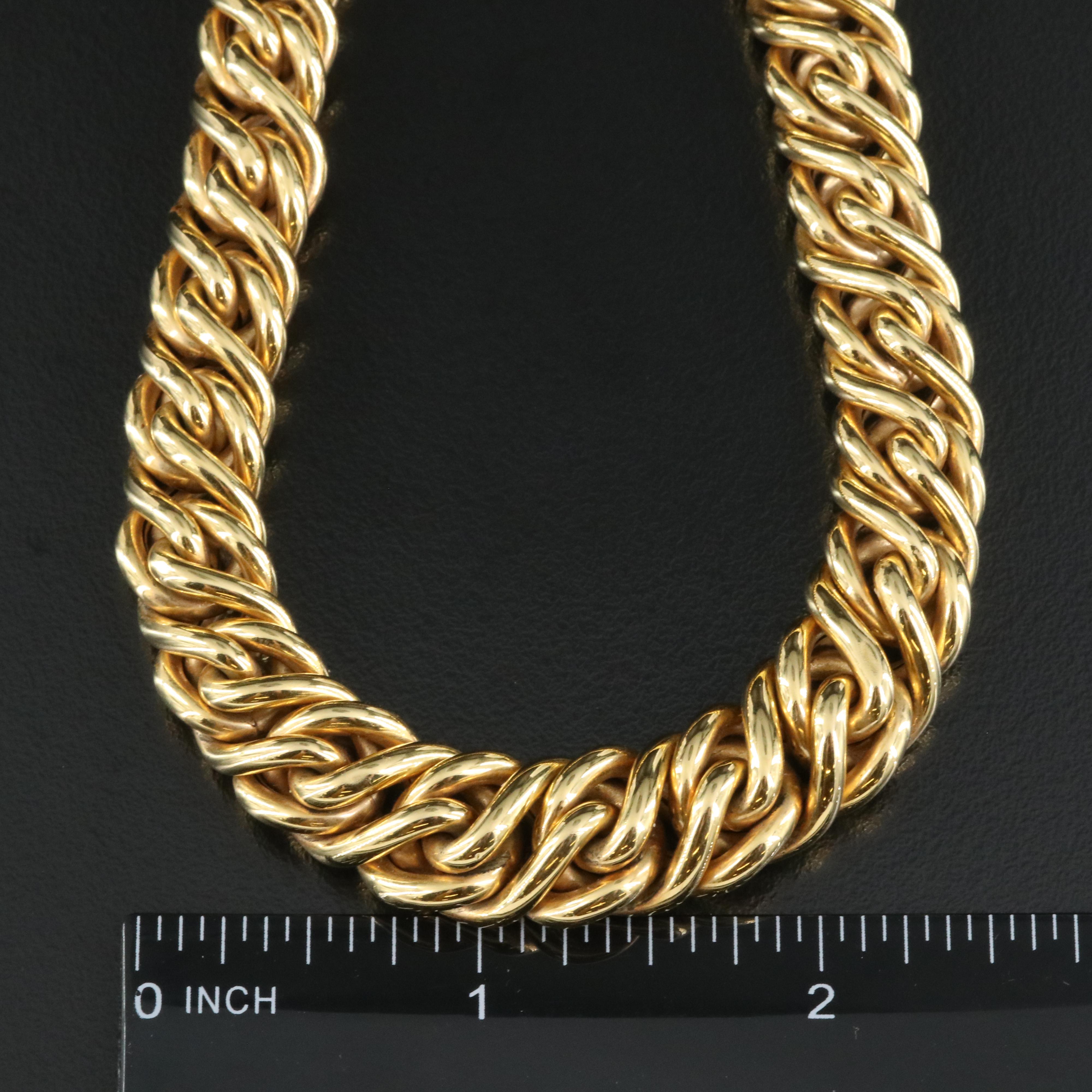 Italian Nicoli-Scola Fancy Link Necklace