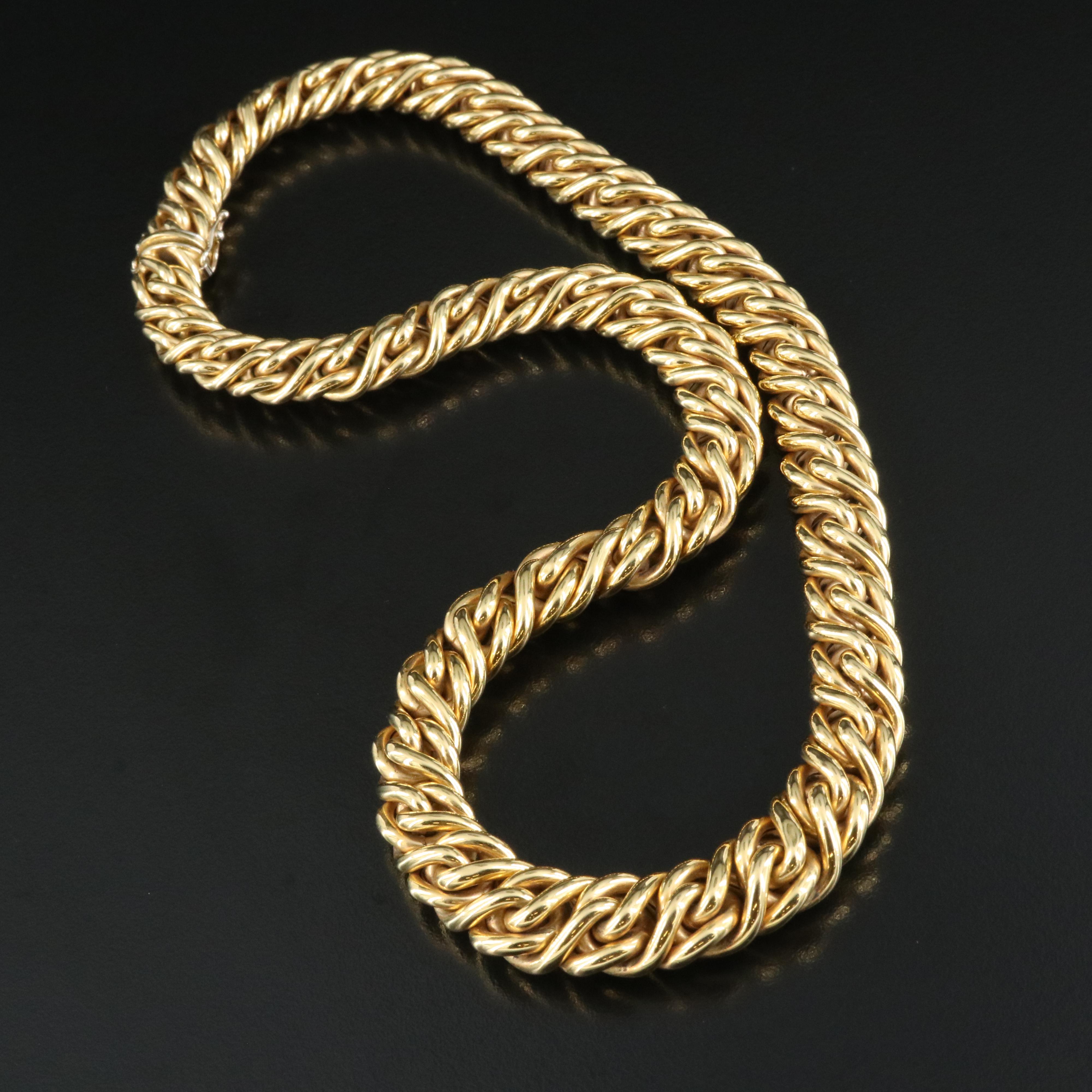 Italian Nicoli-Scola Fancy Link Necklace