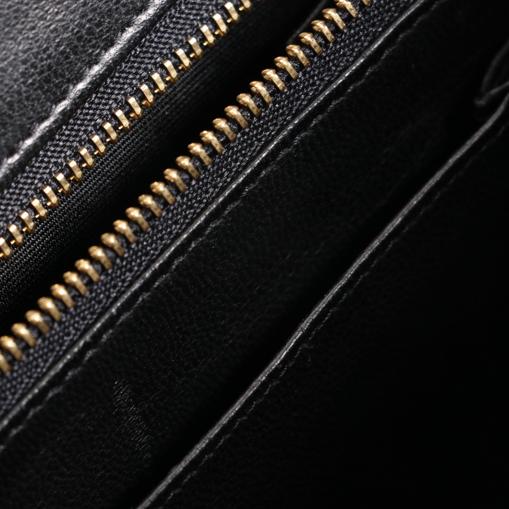 Kwanpen Belted Two-Way Bag in High Gloss Crocodile Skin Leather