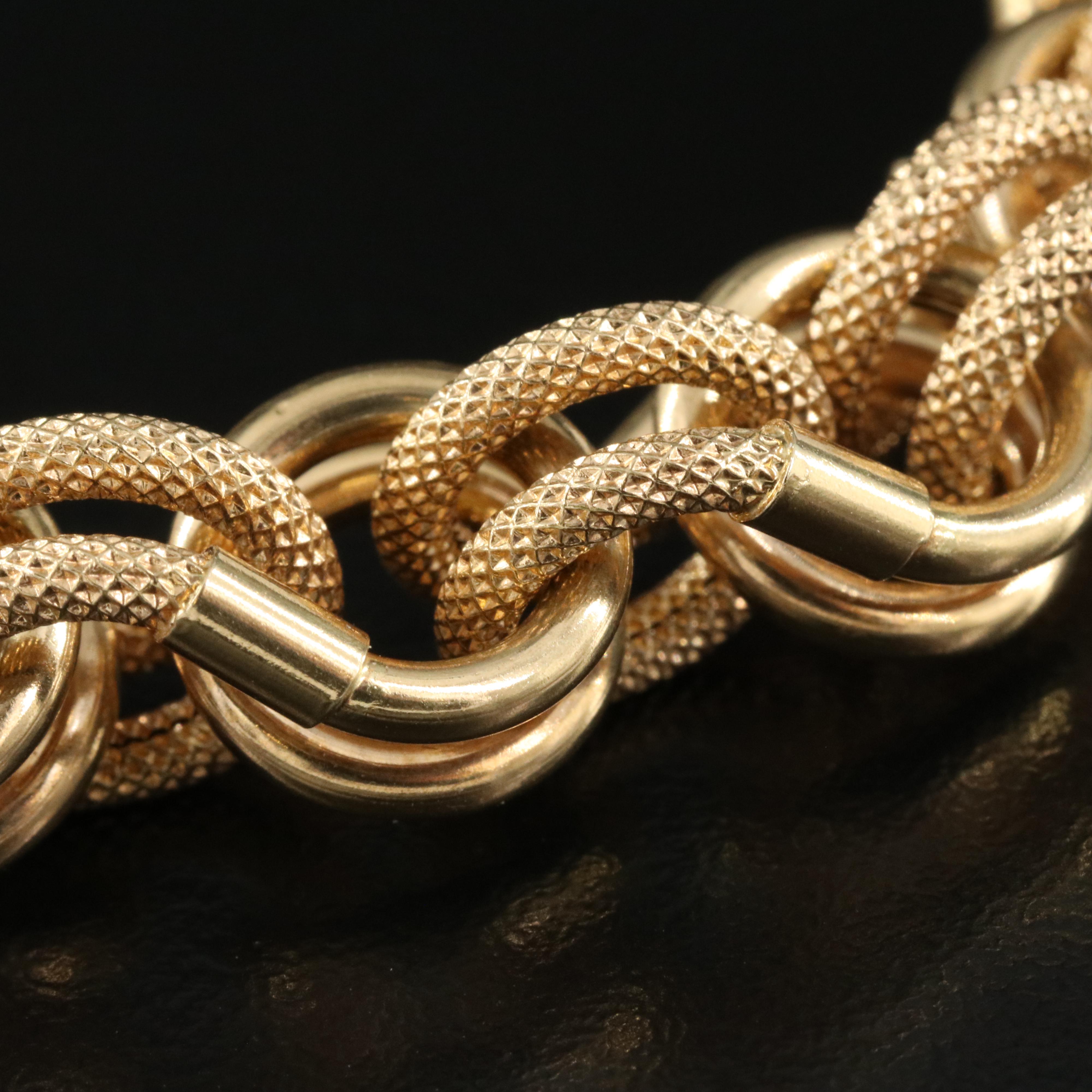 Italian 18K Fancy Link Bracelet