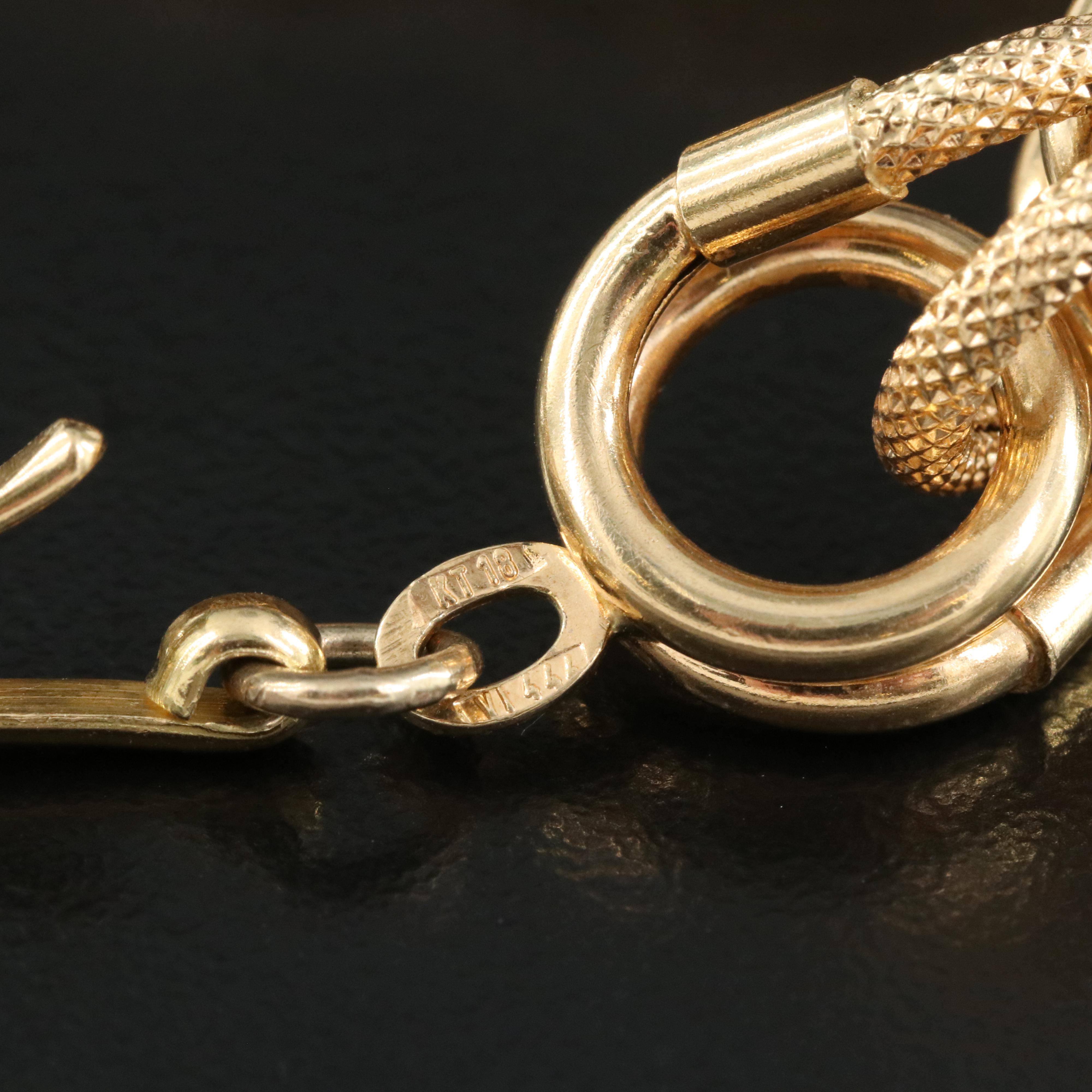 Italian 18K Fancy Link Bracelet