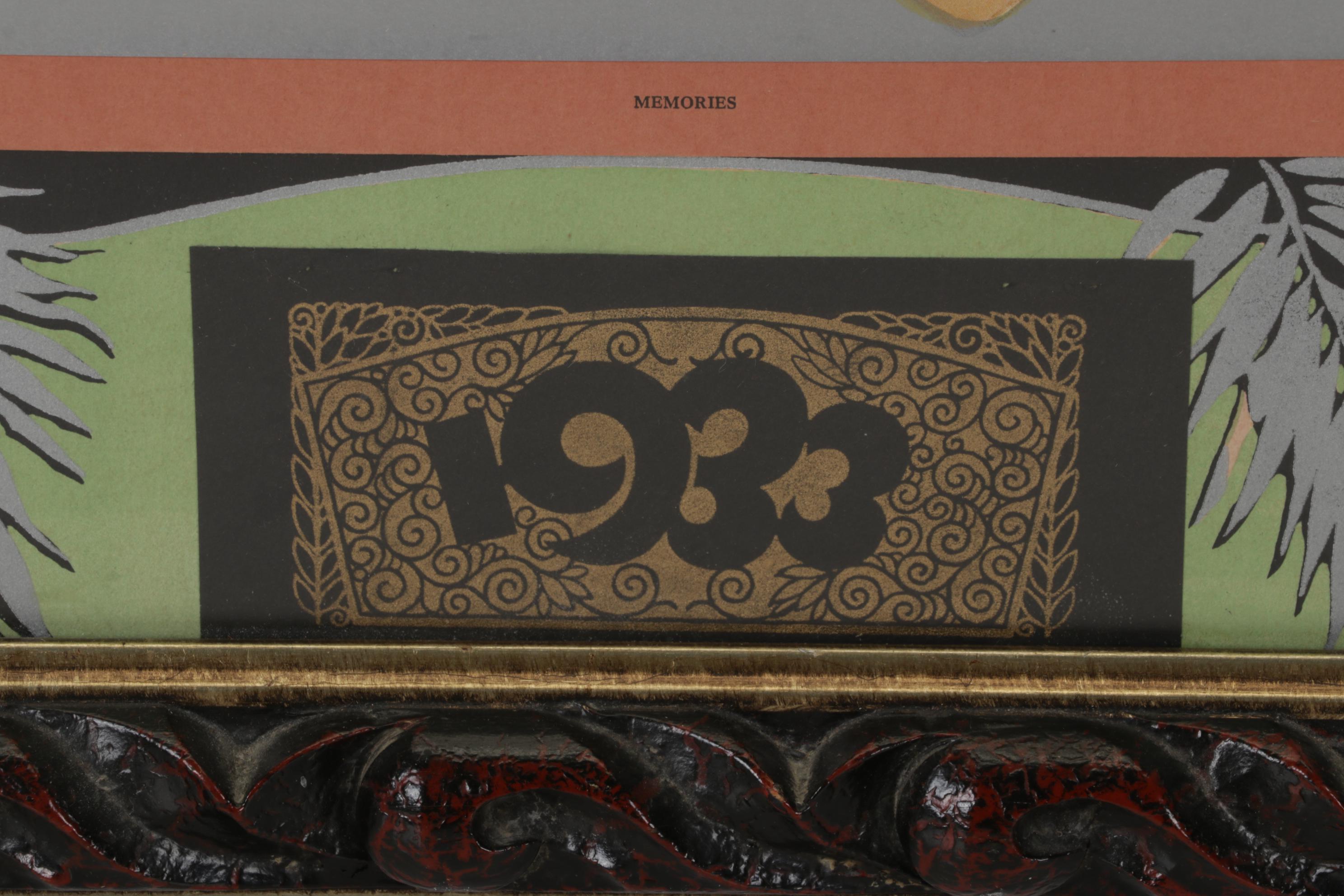 Offset Lithograph After Edward M. Eggleston "Memories," Circa 1933