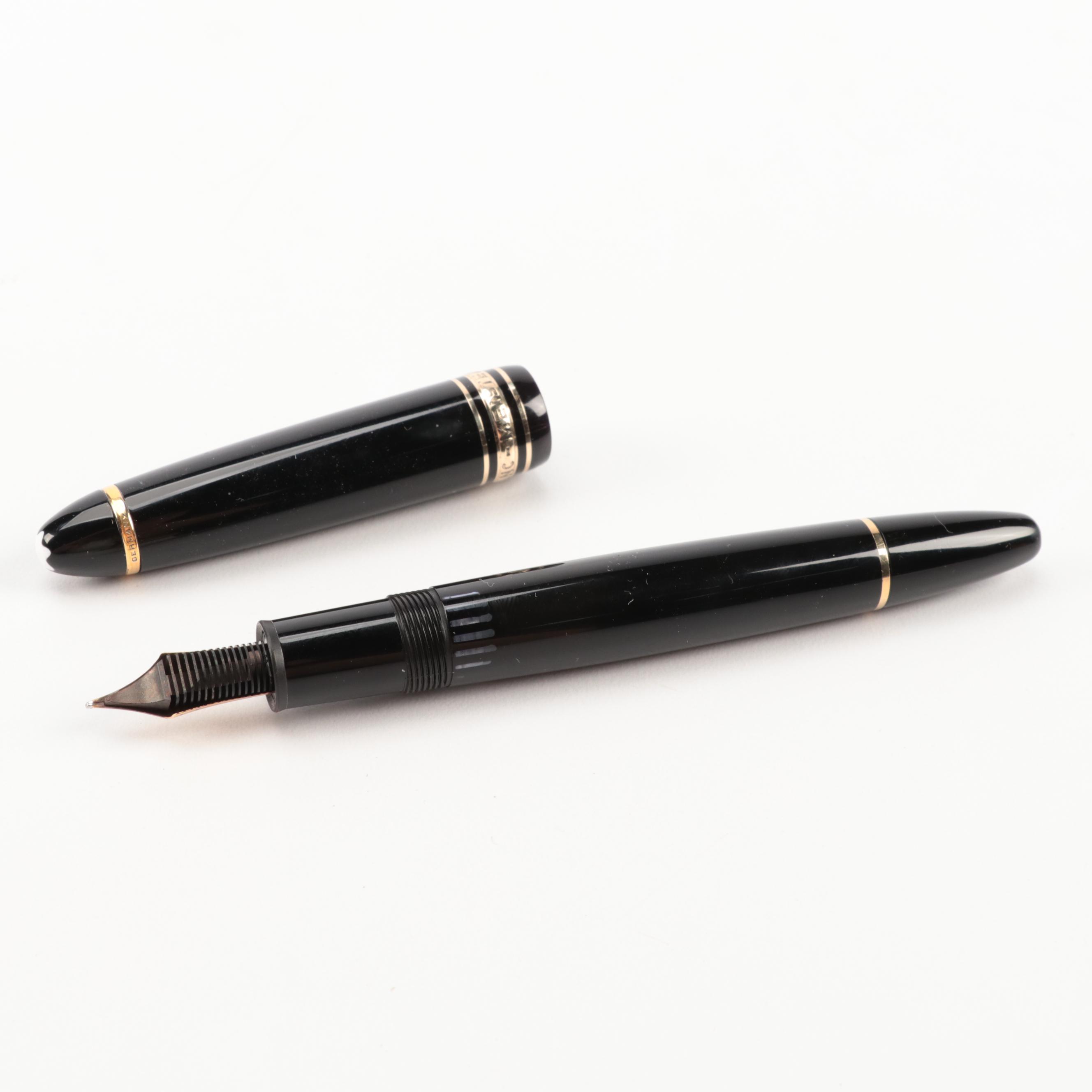 Montblanc Meisterstück Black Resin Fountain Pen with 14K Nib