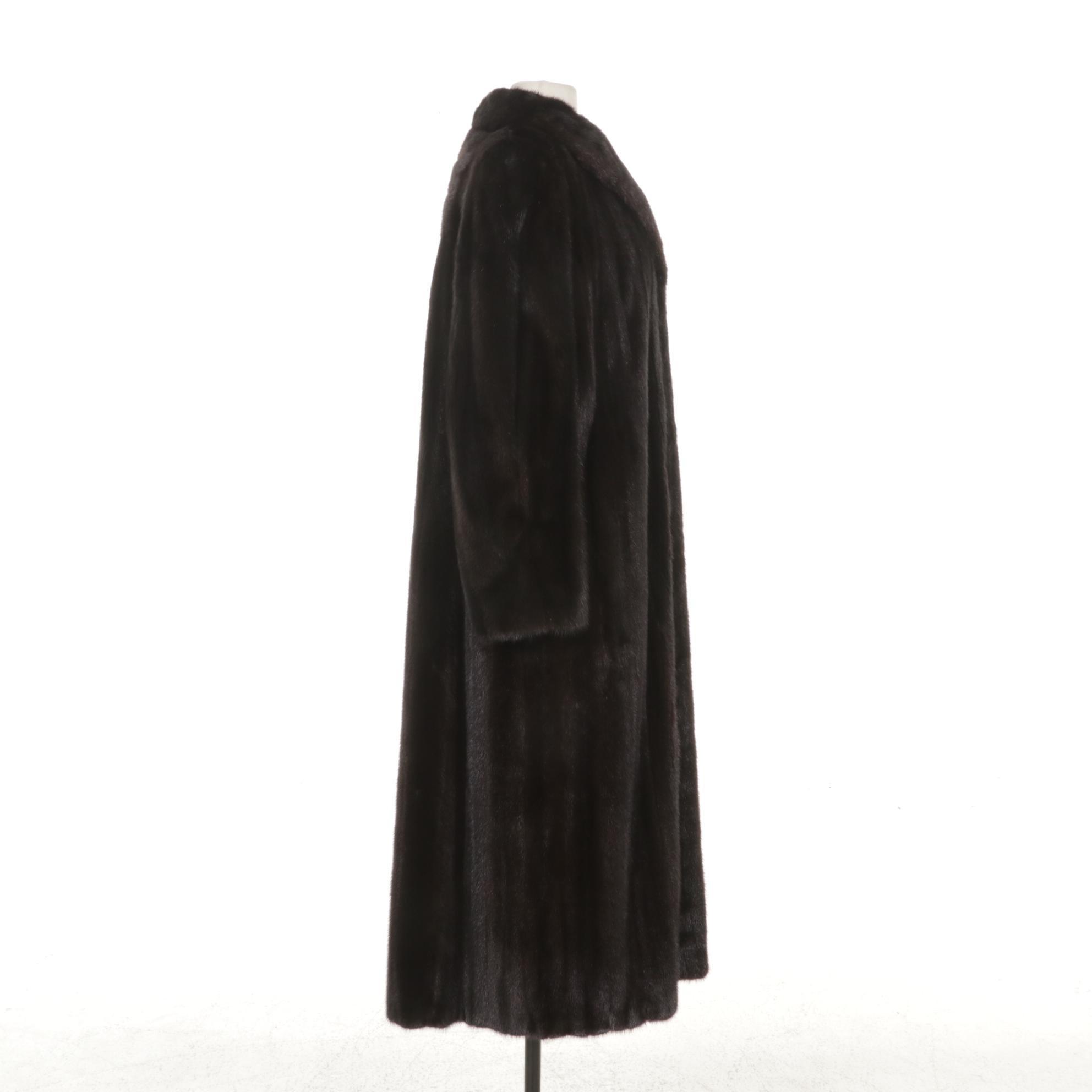 Mink Fur Full-Length Coat by Oscar De La Renta