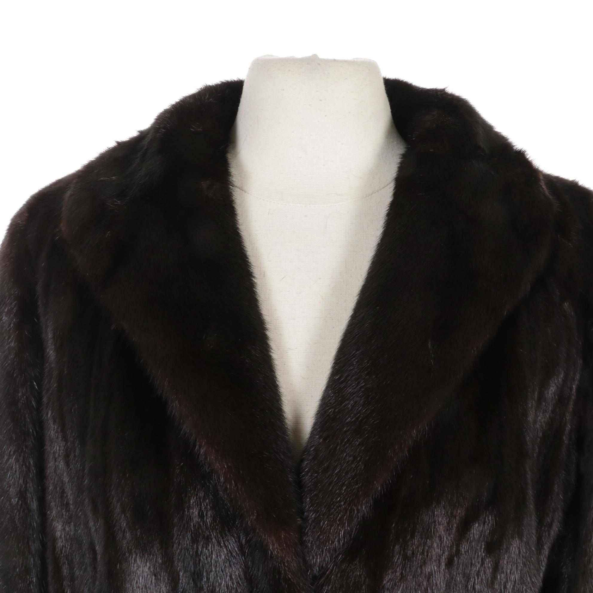 Mink Fur Full-Length Coat by Oscar De La Renta