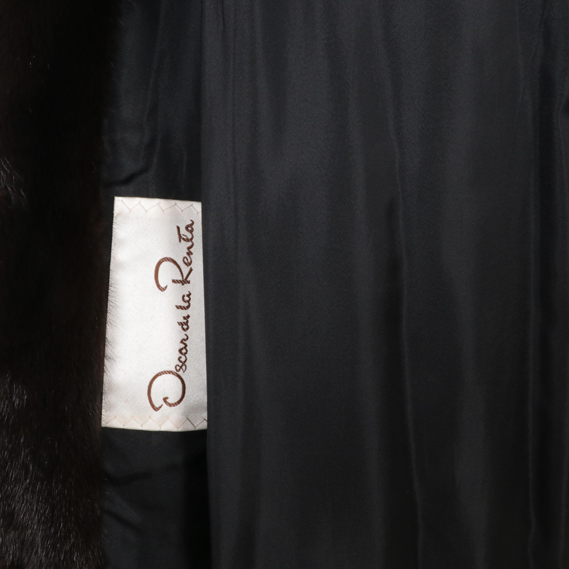 Mink Fur Full-Length Coat by Oscar De La Renta