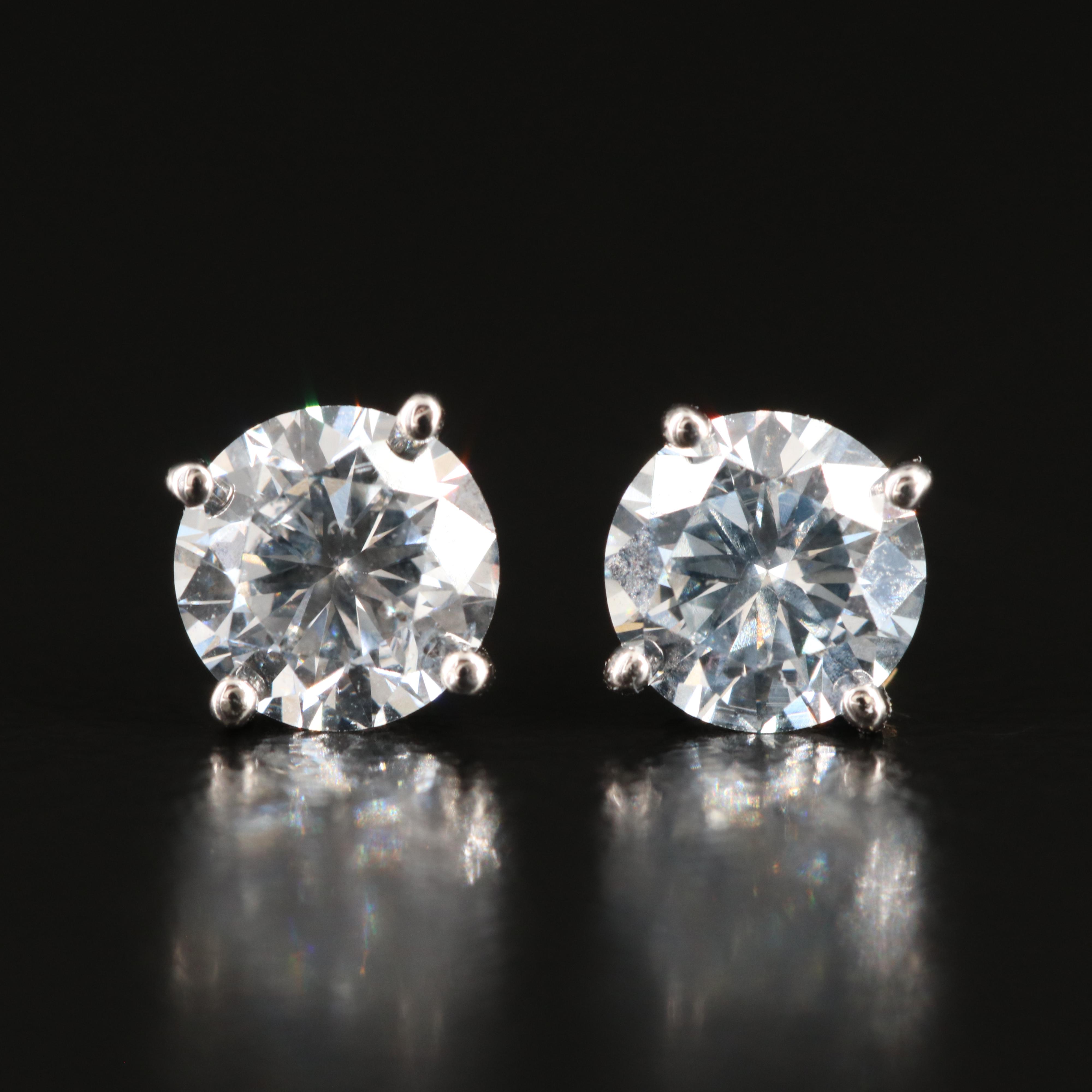 14K 1.26 CTW Lab Grown Diamond Stud Earrings