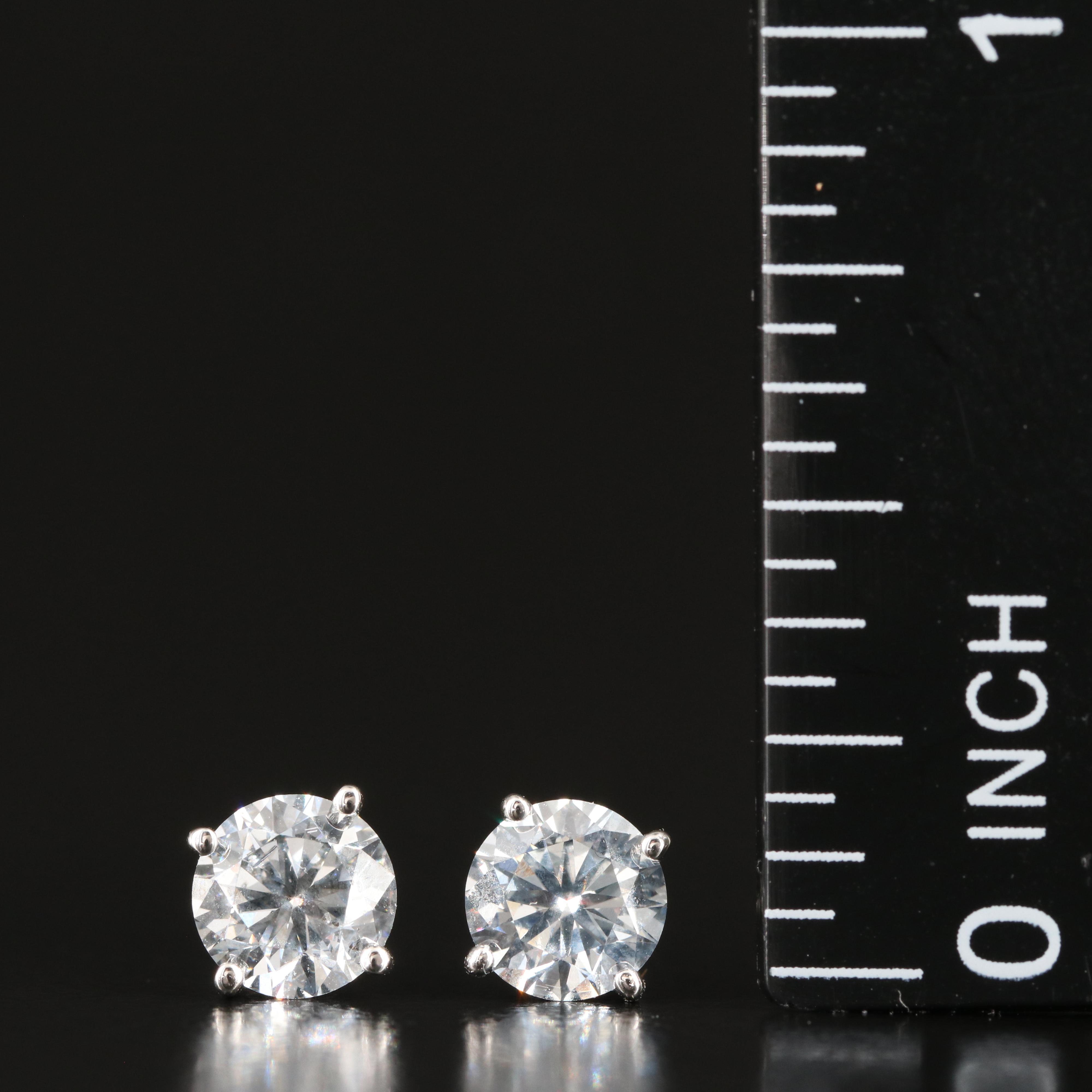 14K 1.26 CTW Lab Grown Diamond Stud Earrings