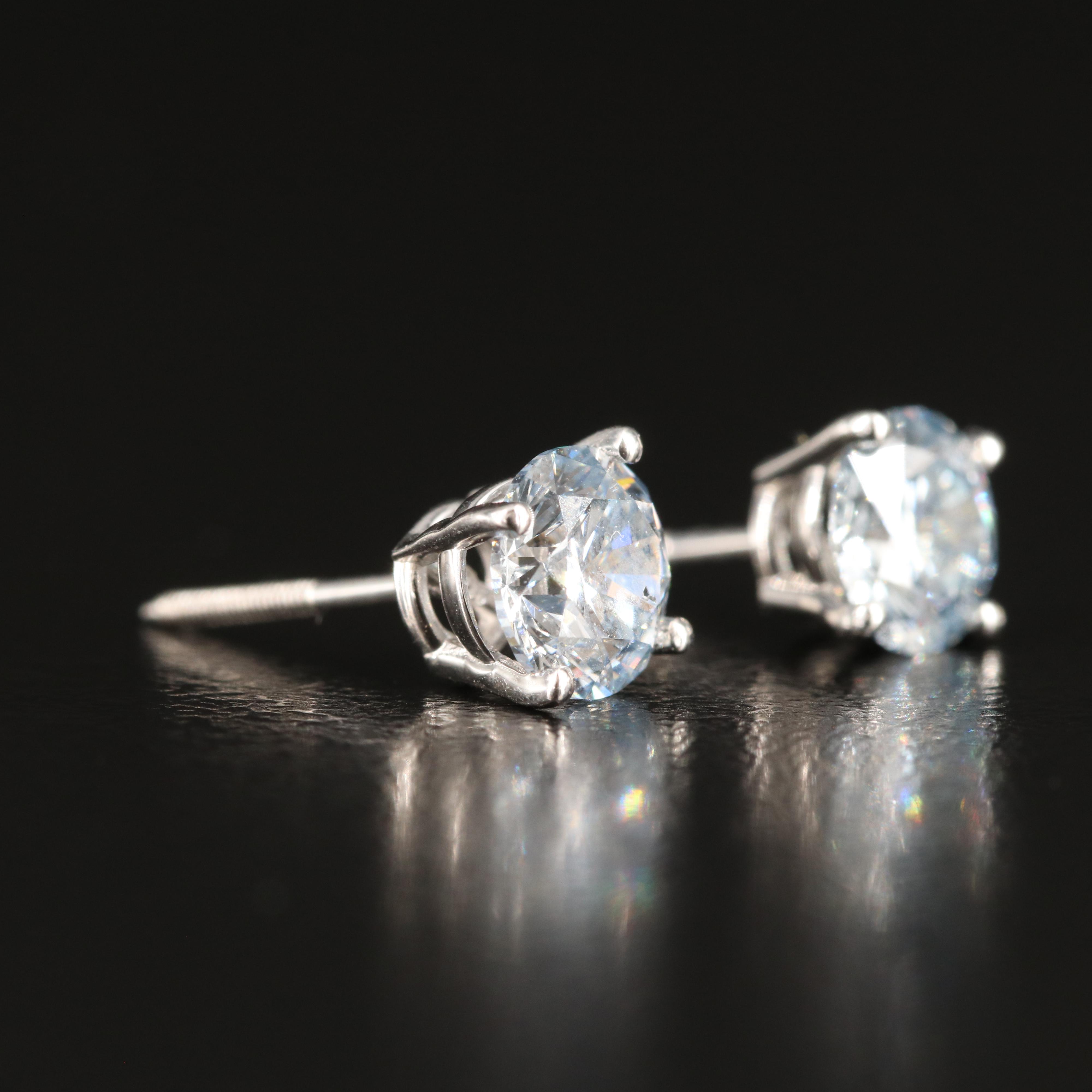 14K 1.26 CTW Lab Grown Diamond Stud Earrings