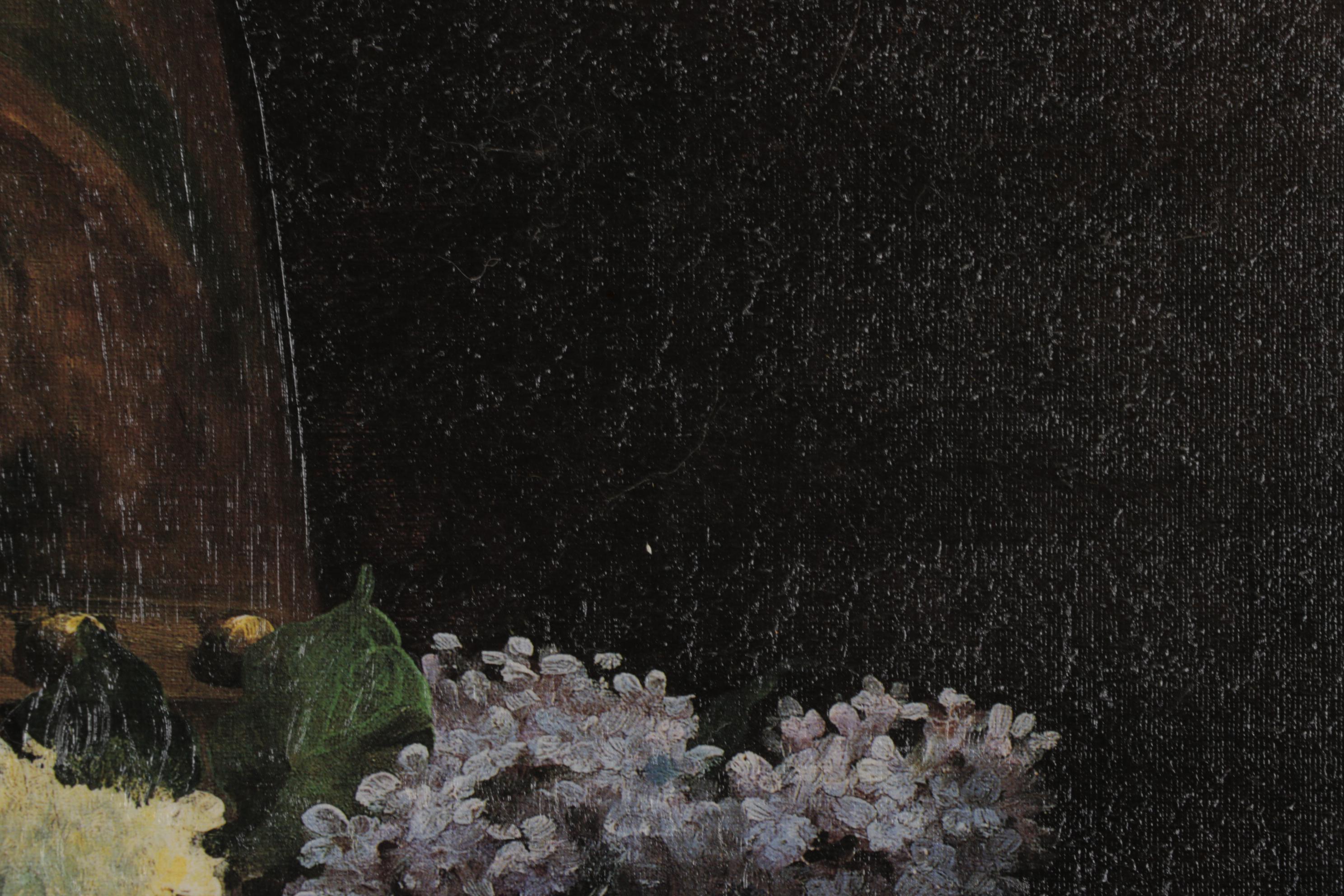 Offset Lithograph After Charles Giraud "Peonies & Lilac," Circa 2000