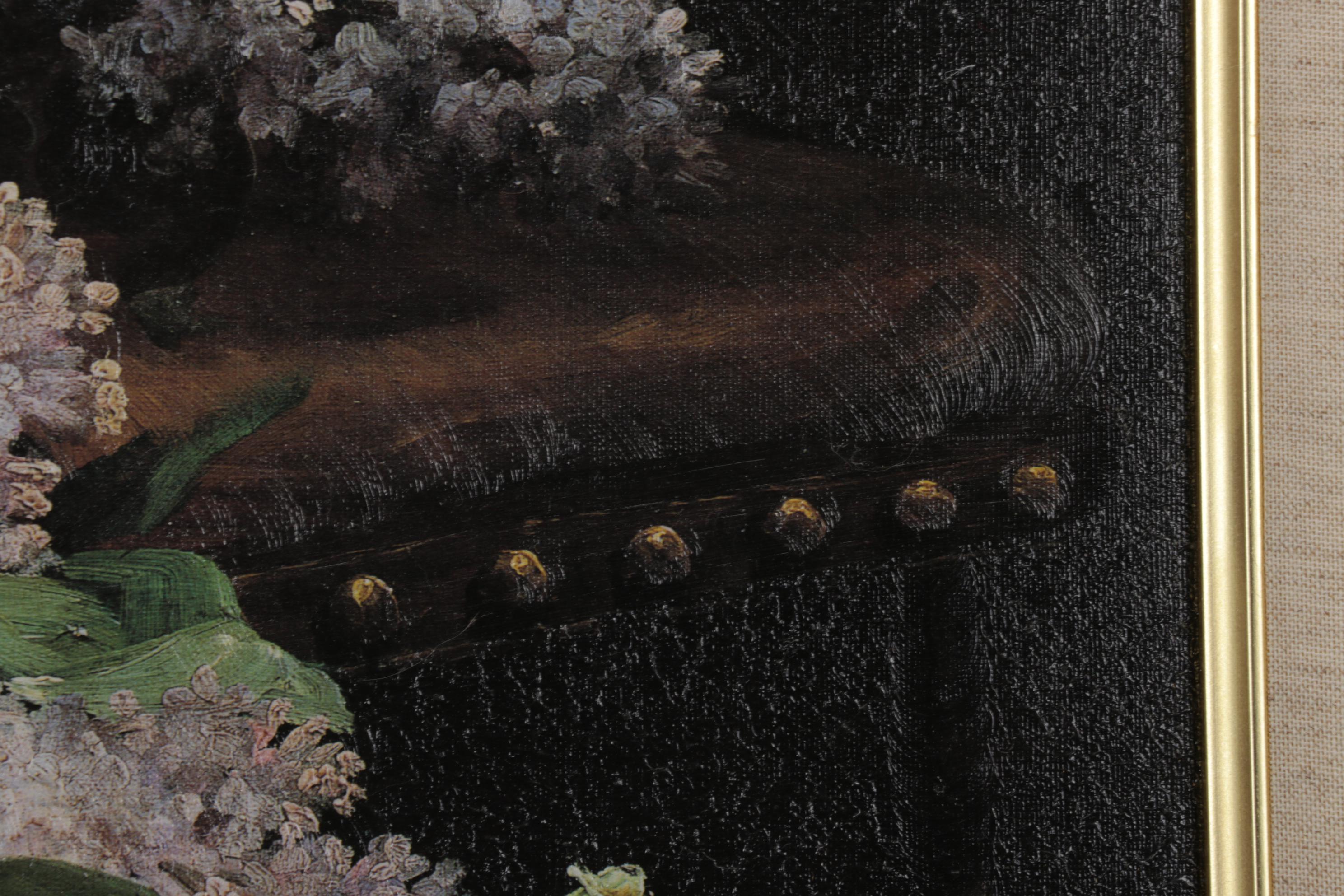 Offset Lithograph After Charles Giraud "Peonies & Lilac," Circa 2000