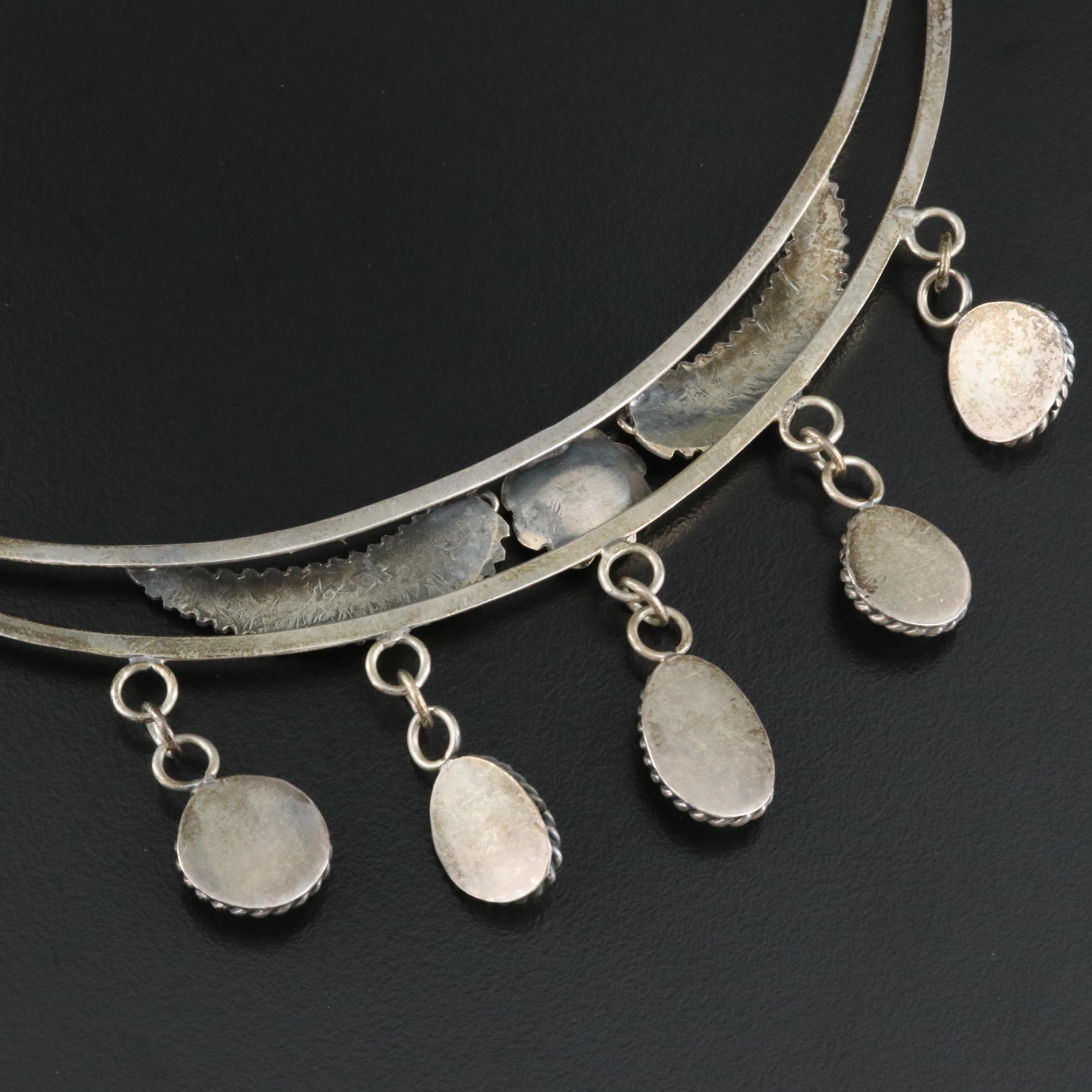 Western Style Sterling Turquoise Necklace